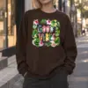 "Good Vibes Floral" Heavy Blend Unisex Crewneck Sweatshirt | Gildan 18000