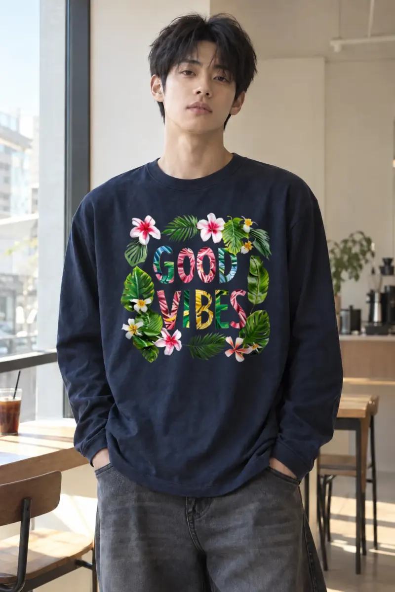 "Good Vibes Garden" Unisex Longsleeve T-shirt | Gildan 2400