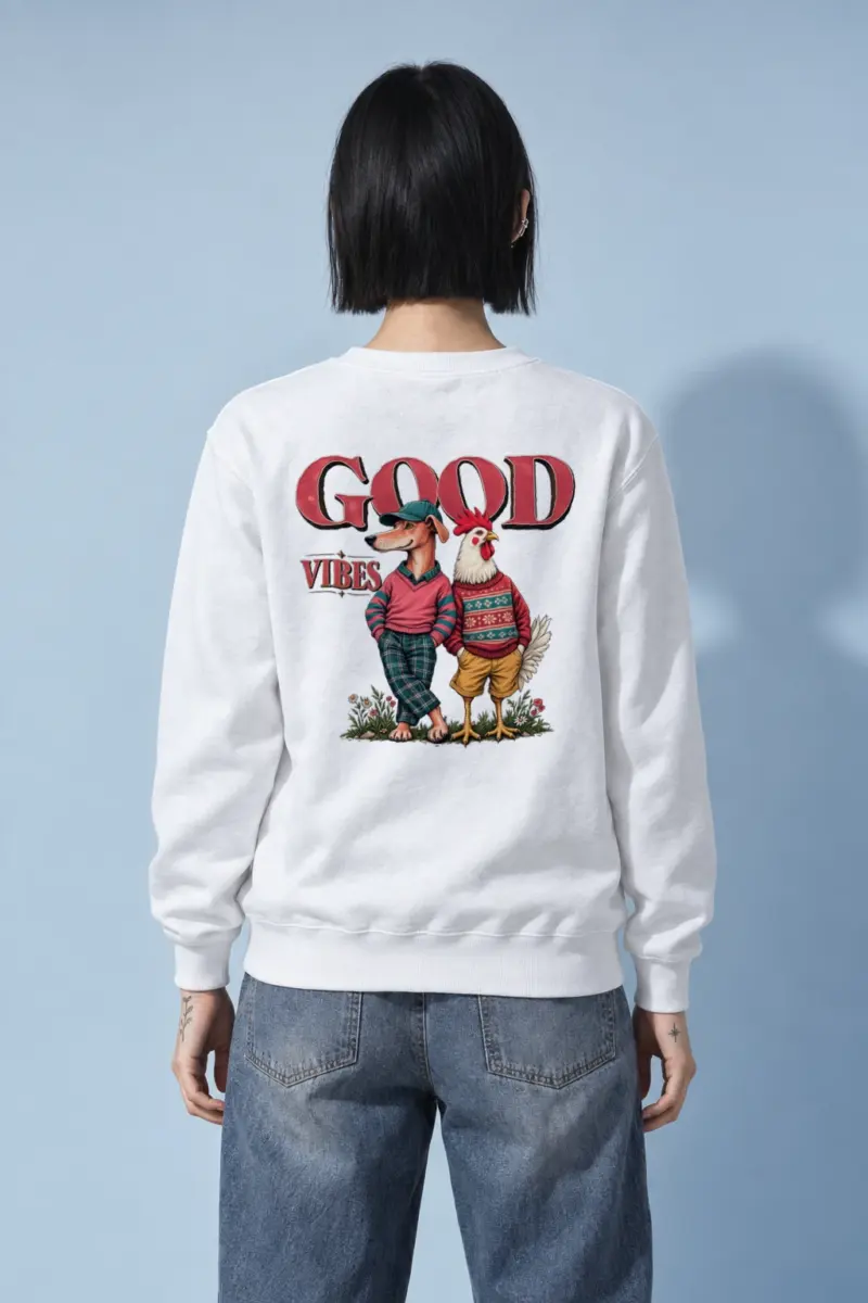 "Good Vibes" Heavy Blend Unisex Crewneck Sweatshirt