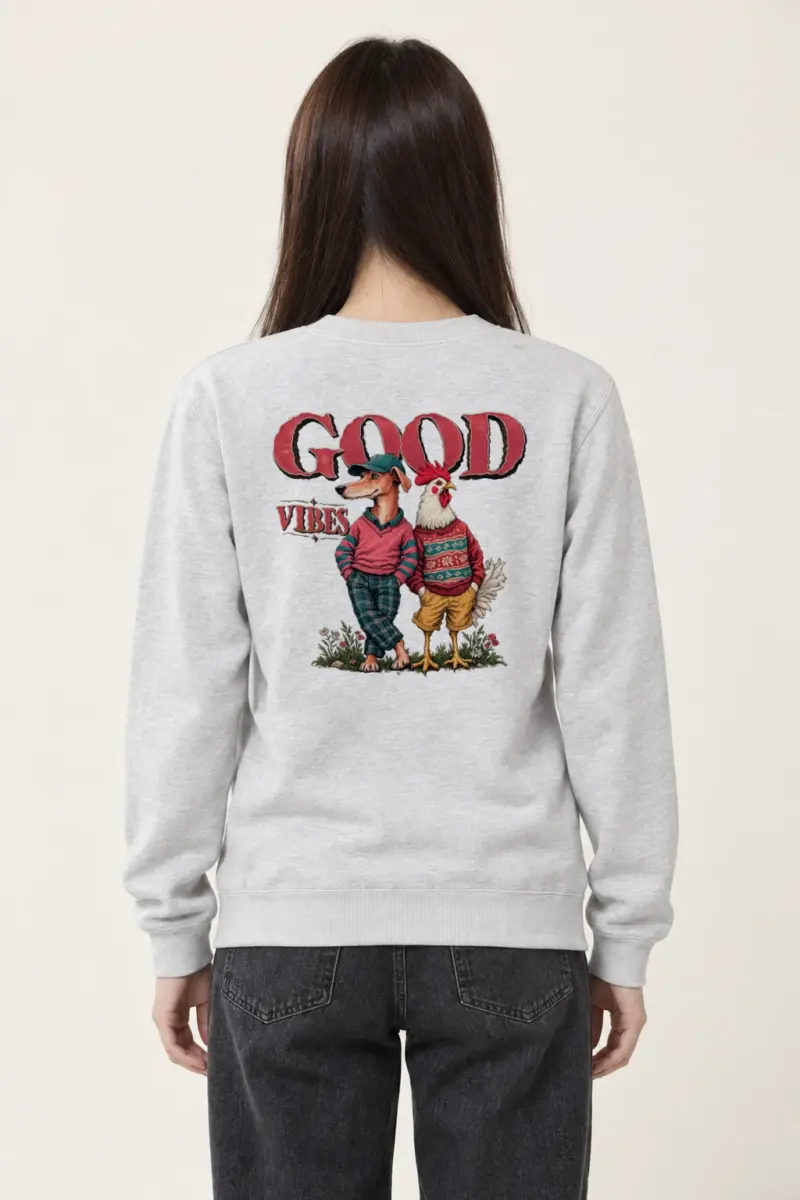 "Good Vibes" Heavy Blend Unisex Crewneck Sweatshirt