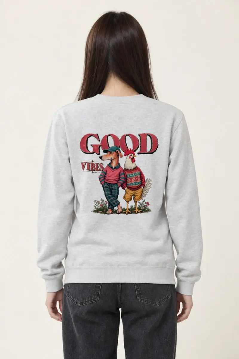 "Good Vibes" Heavy Blend Unisex Crewneck Sweatshirt