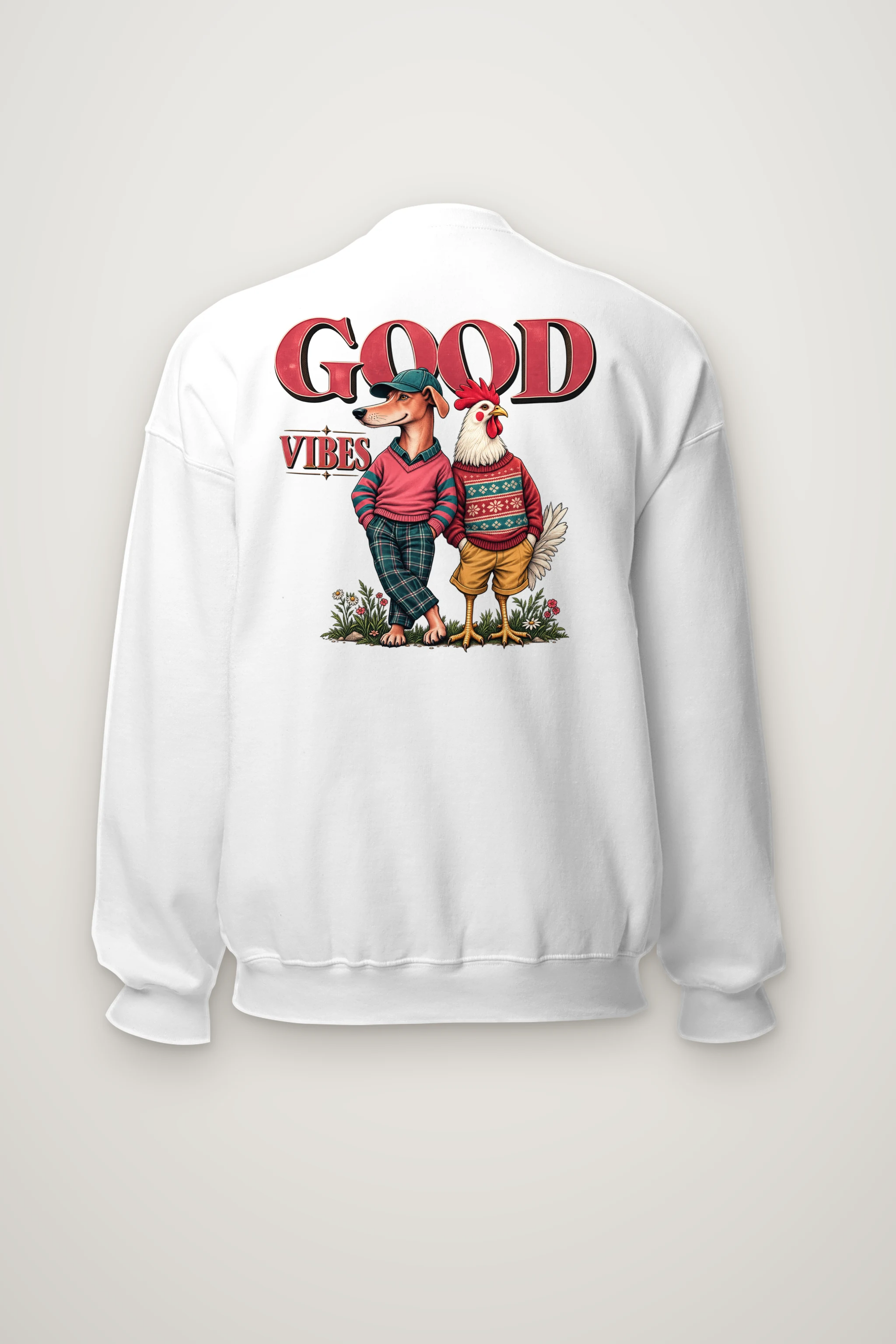 "Good Vibes" Heavy Blend Unisex Crewneck Sweatshirt