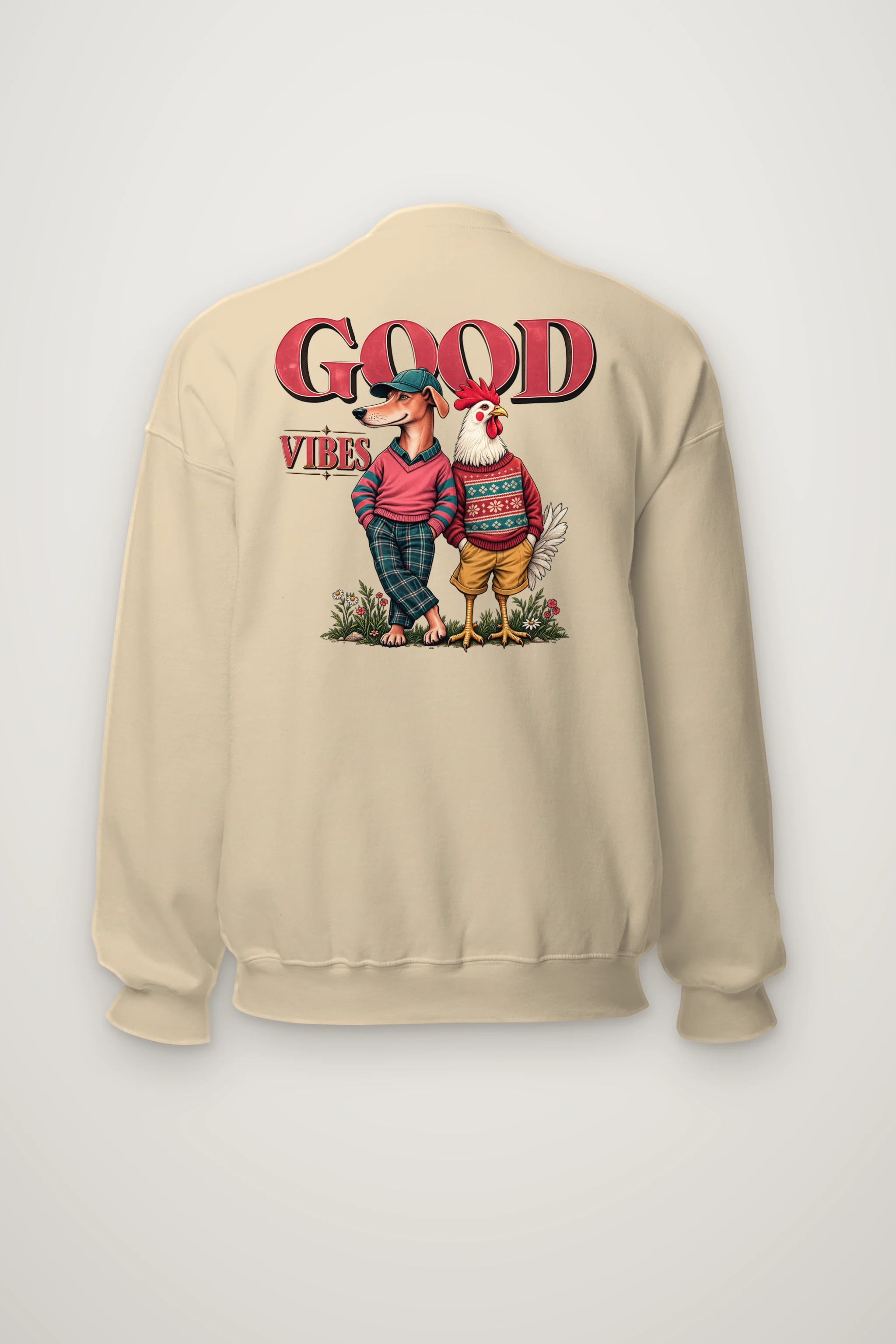 "Good Vibes" Heavy Blend Unisex Crewneck Sweatshirt