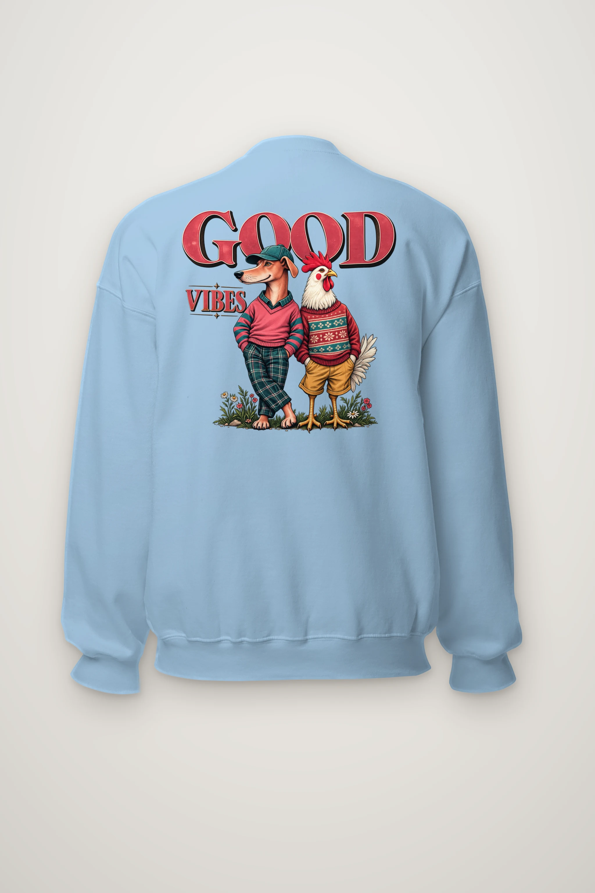 "Good Vibes" Heavy Blend Unisex Crewneck Sweatshirt