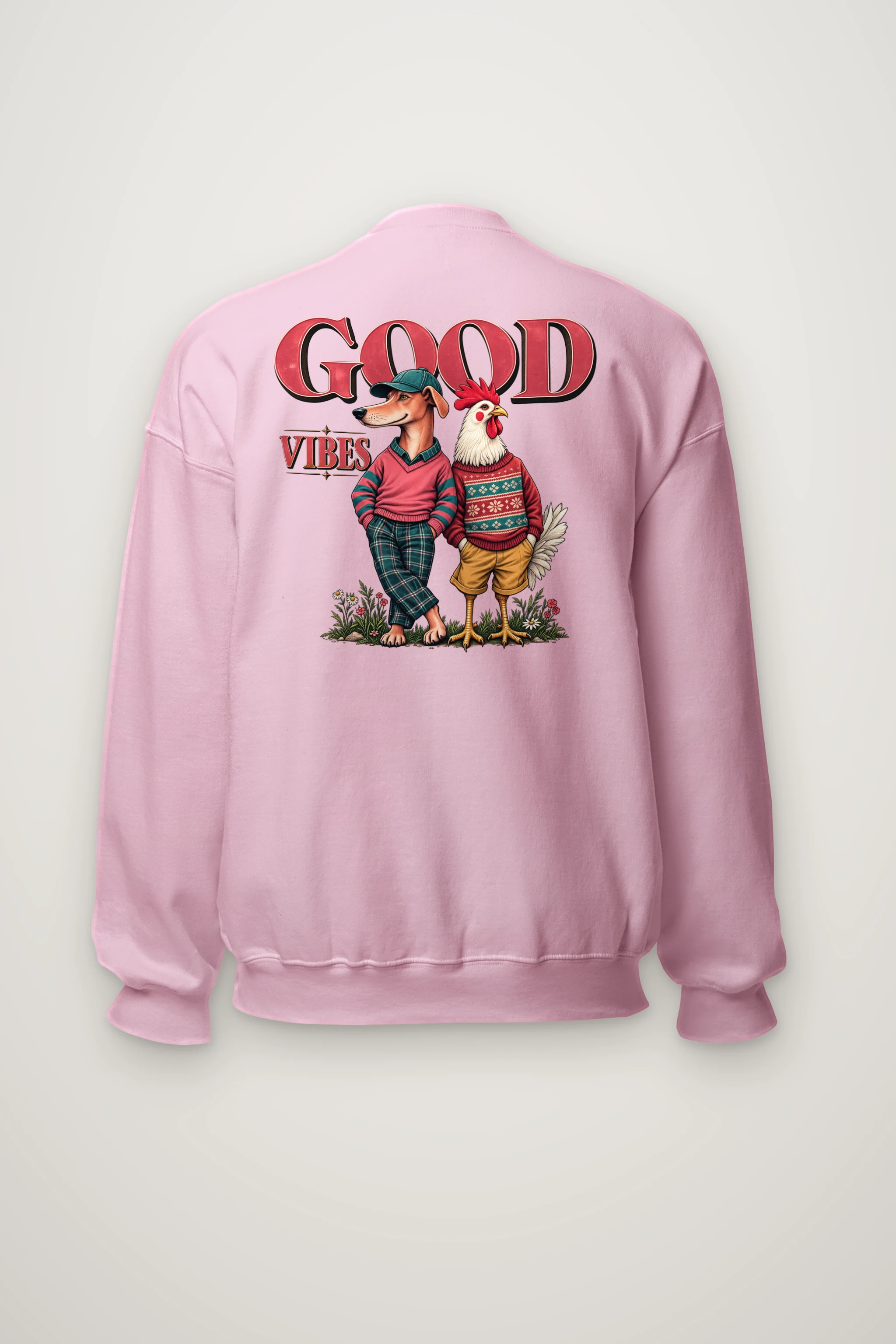 "Good Vibes" Heavy Blend Unisex Crewneck Sweatshirt