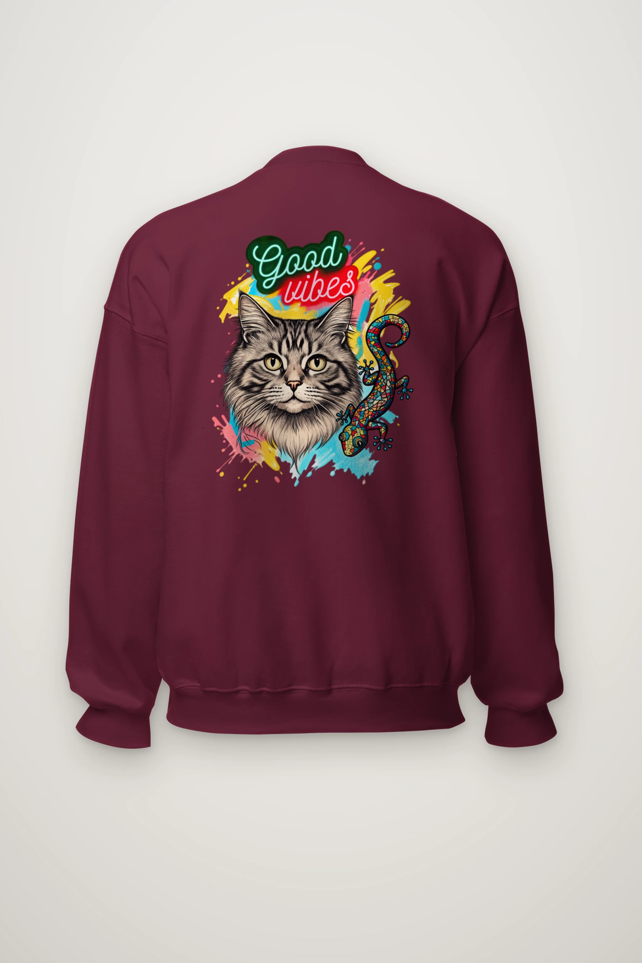"Good Vibes Mosaic" Heavy Blend Unisex Crewneck Sweatshirt