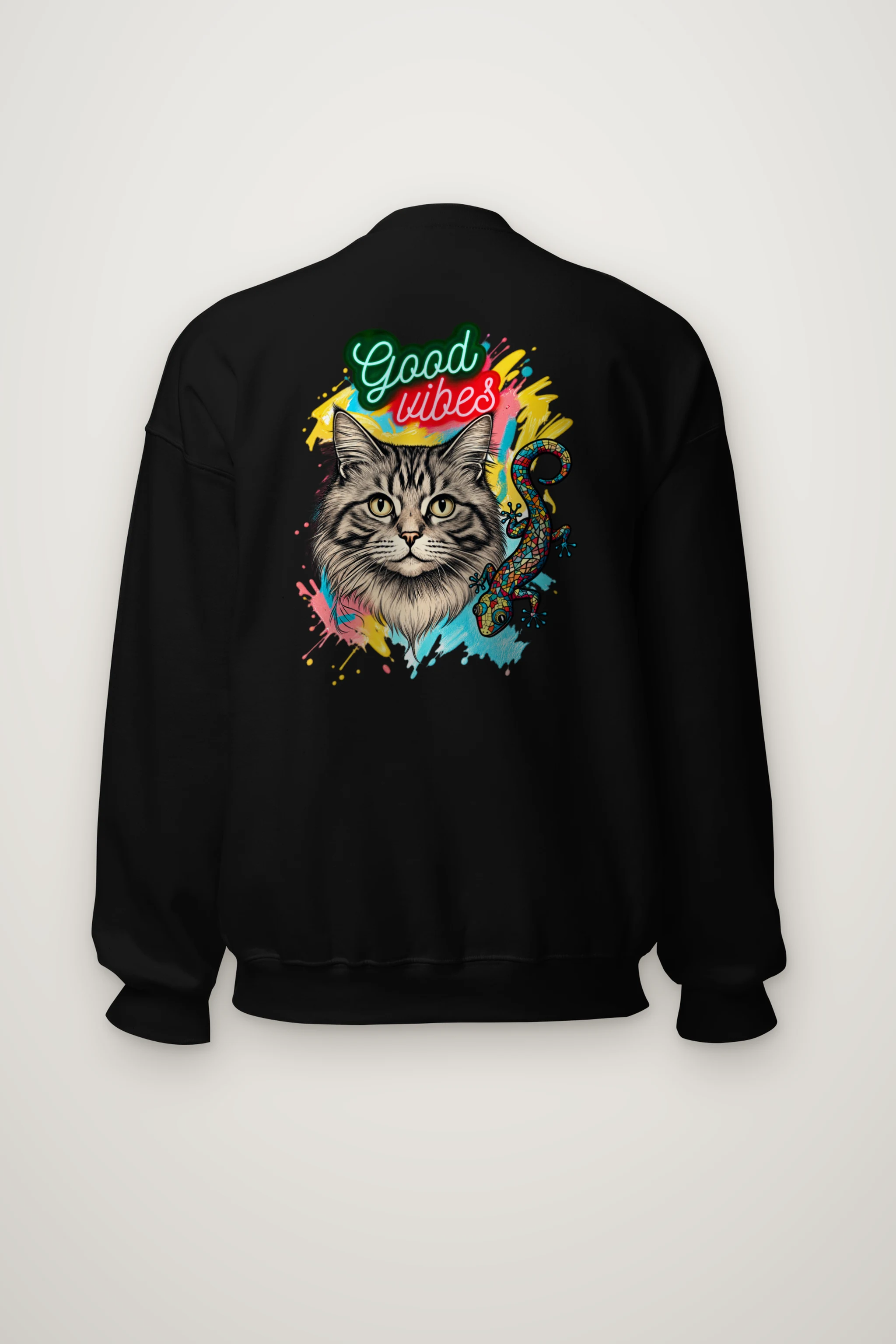 "Good Vibes Mosaic" Heavy Blend Unisex Crewneck Sweatshirt