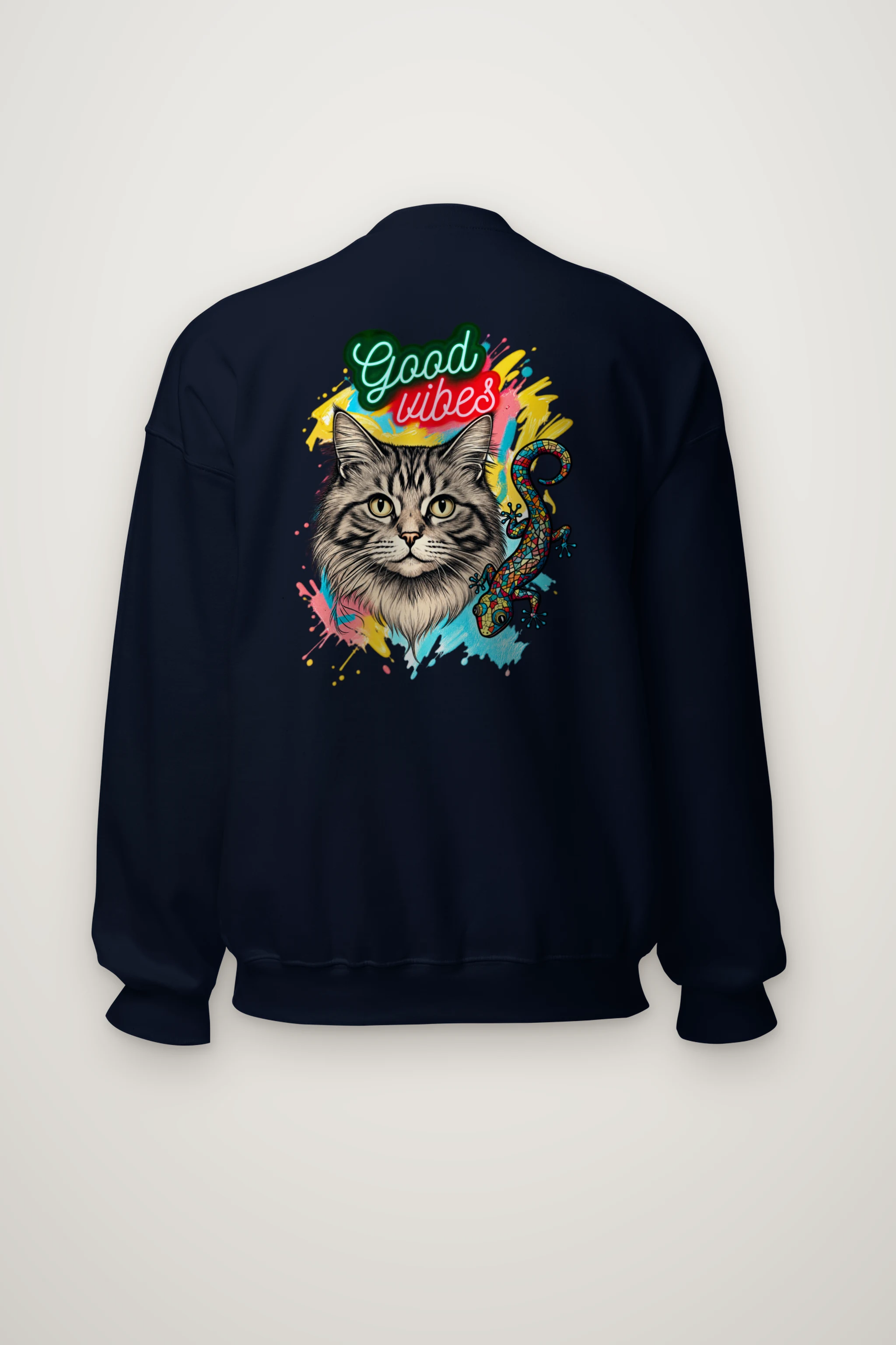 "Good Vibes Mosaic" Heavy Blend Unisex Crewneck Sweatshirt