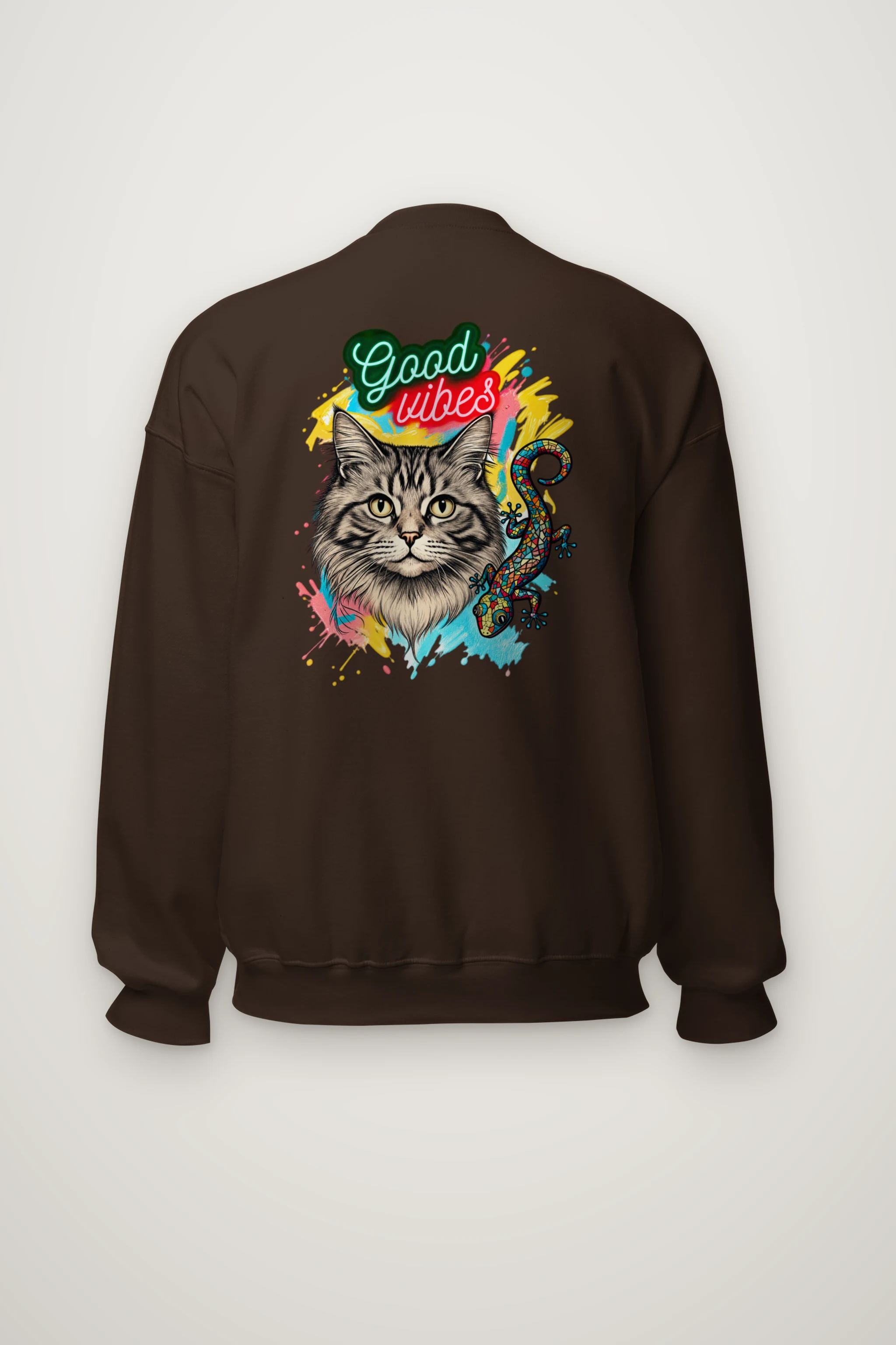 "Good Vibes Mosaic" Heavy Blend Unisex Crewneck Sweatshirt