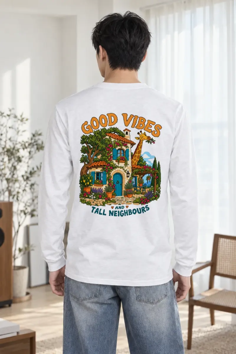 "Good Vibes Neighbours" Unisex Longsleeve T-shirt
