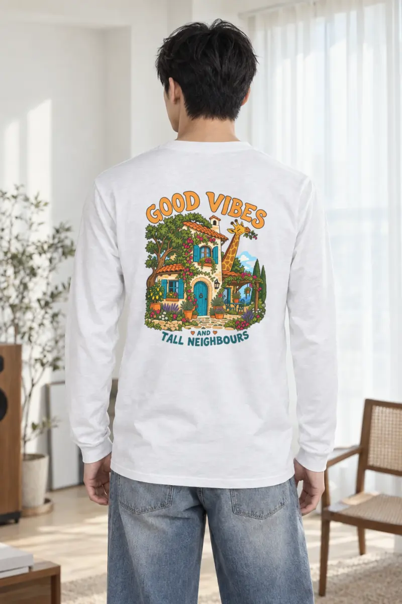 "Good Vibes Neighbours" Unisex Longsleeve T-shirt