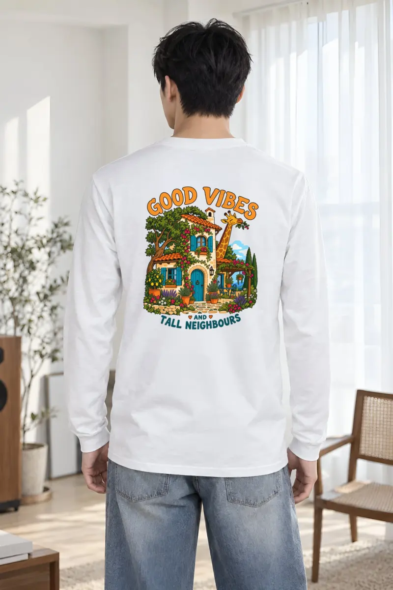 "Good Vibes Neighbours" Unisex Longsleeve T-shirt