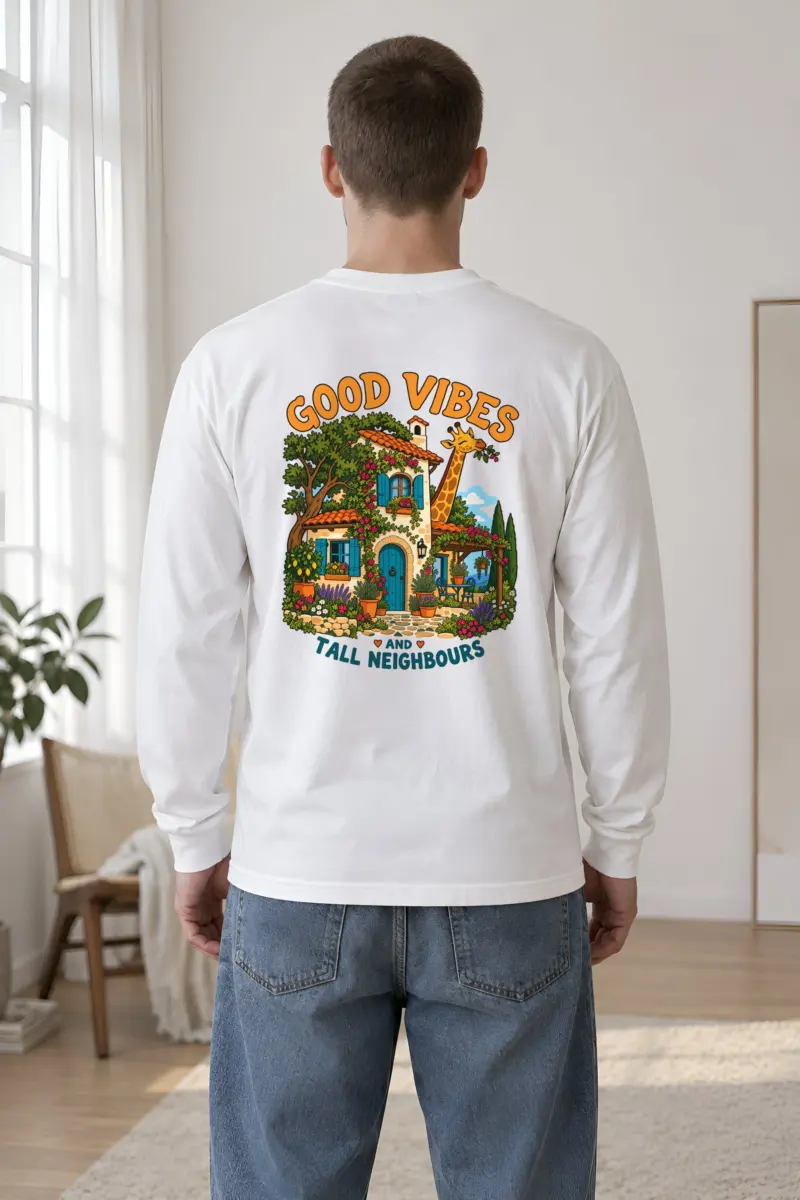 "Good Vibes Neighbours" Unisex Longsleeve T-shirt