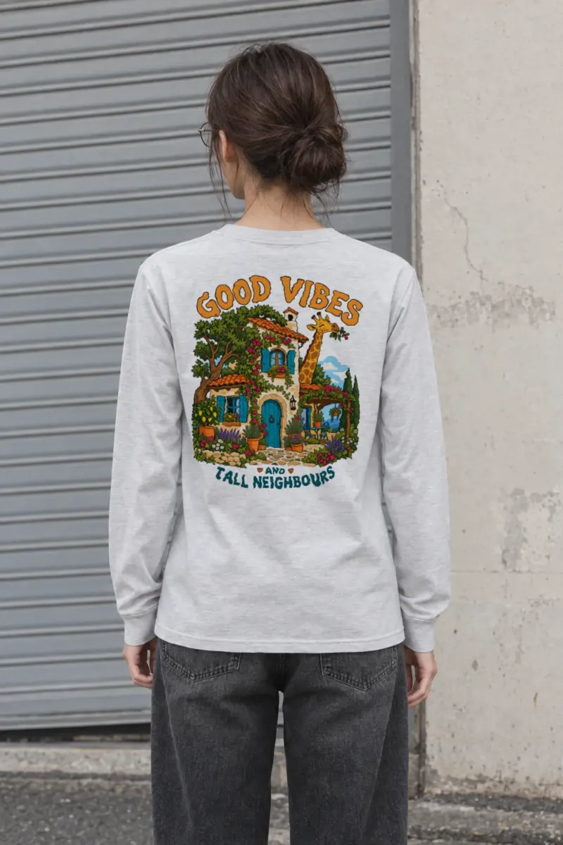 "Good Vibes Neighbours" Unisex Longsleeve T-shirt