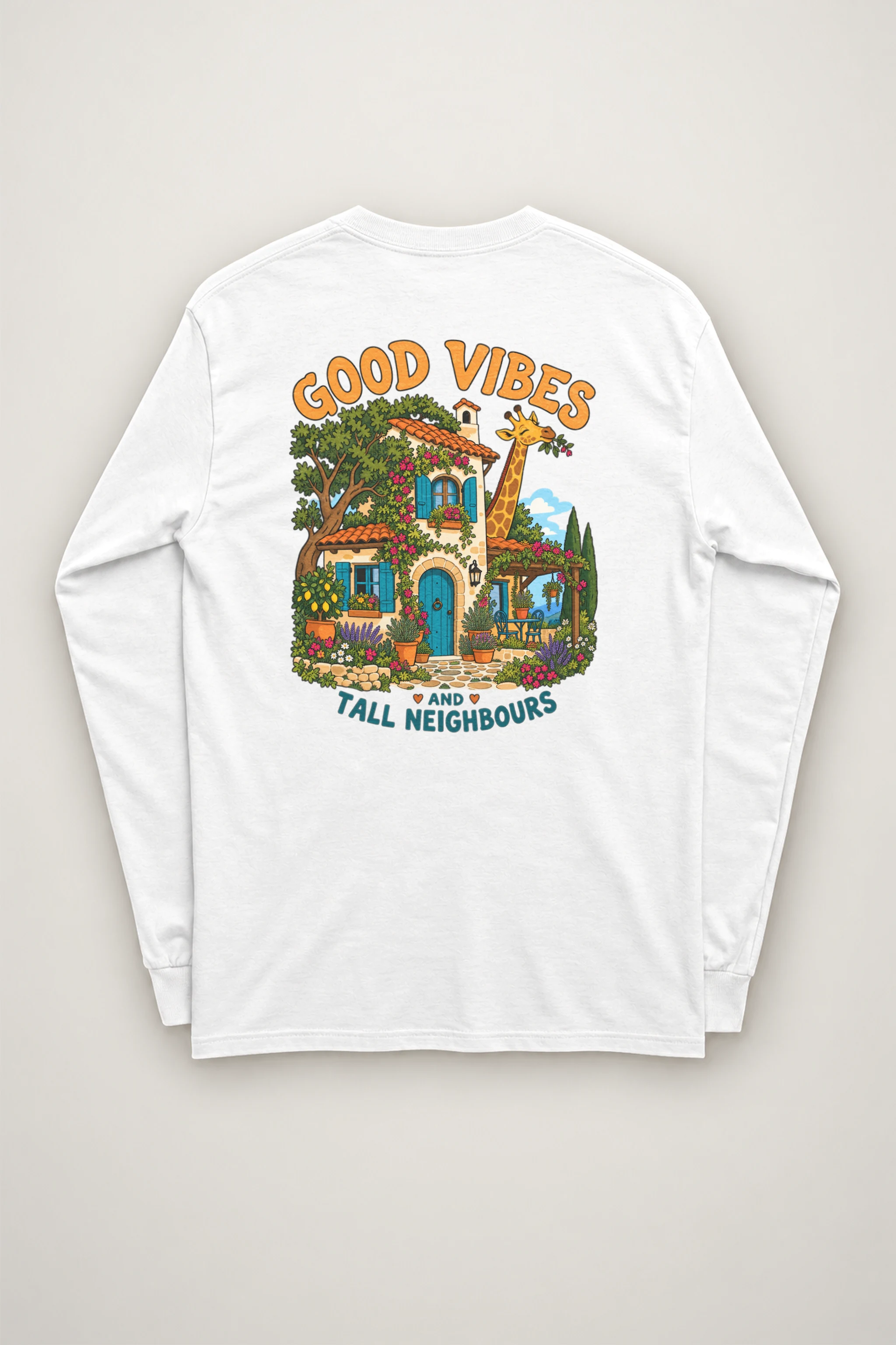 "Good Vibes Neighbours" Unisex Longsleeve T-shirt