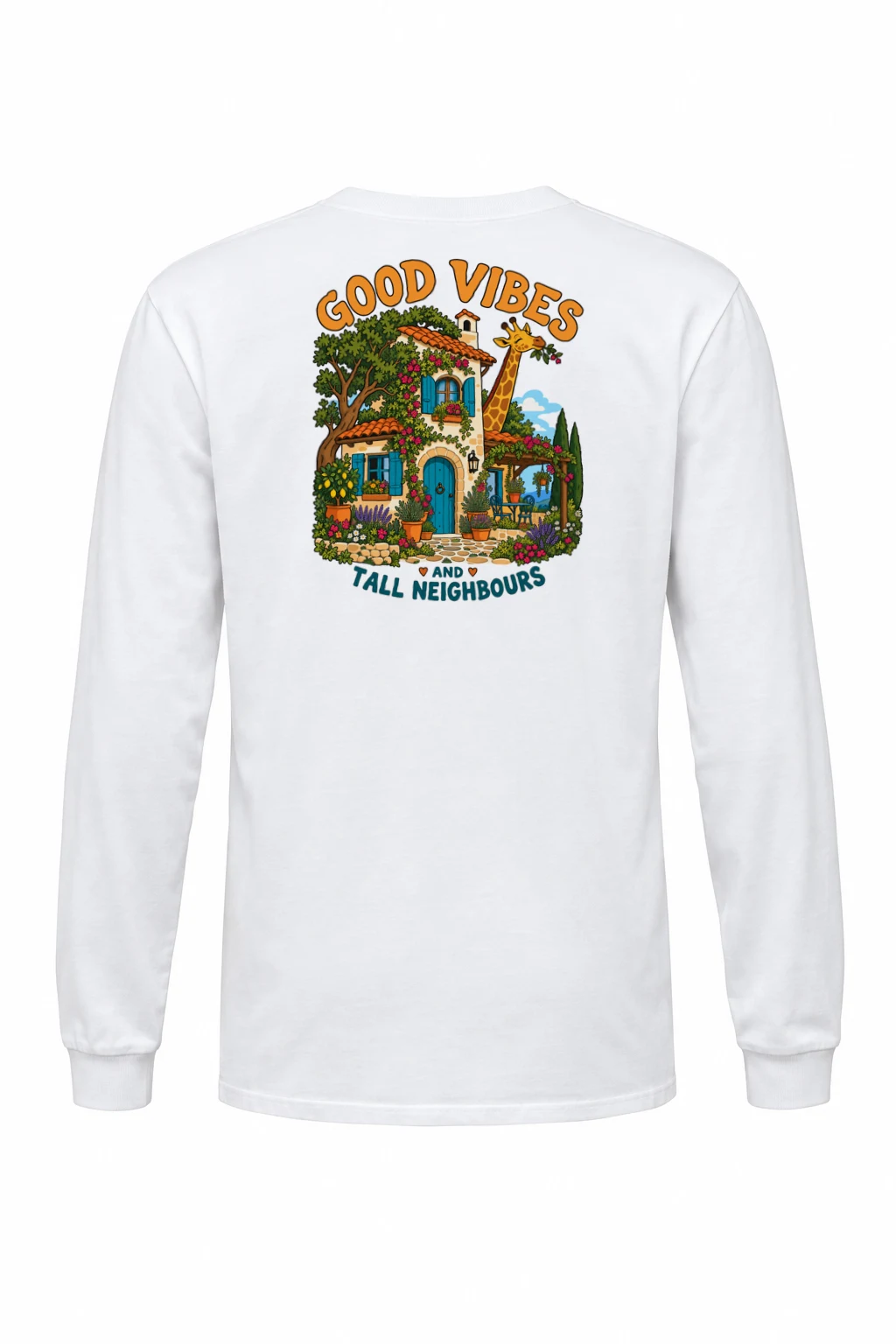 "Good Vibes Neighbours" Unisex Longsleeve T-shirt | Gildan 2400