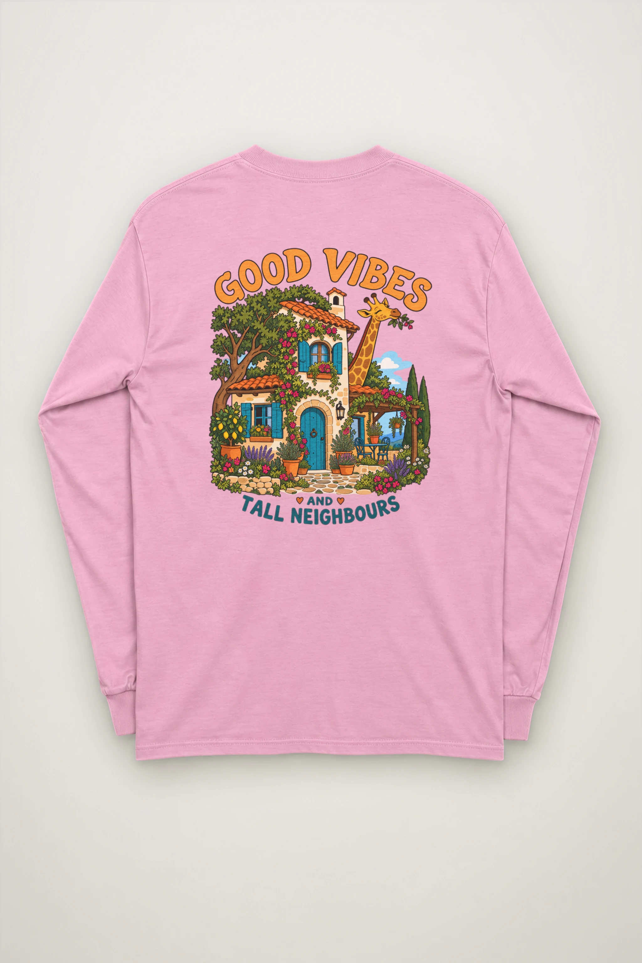 "Good Vibes Neighbours" Unisex Longsleeve T-shirt