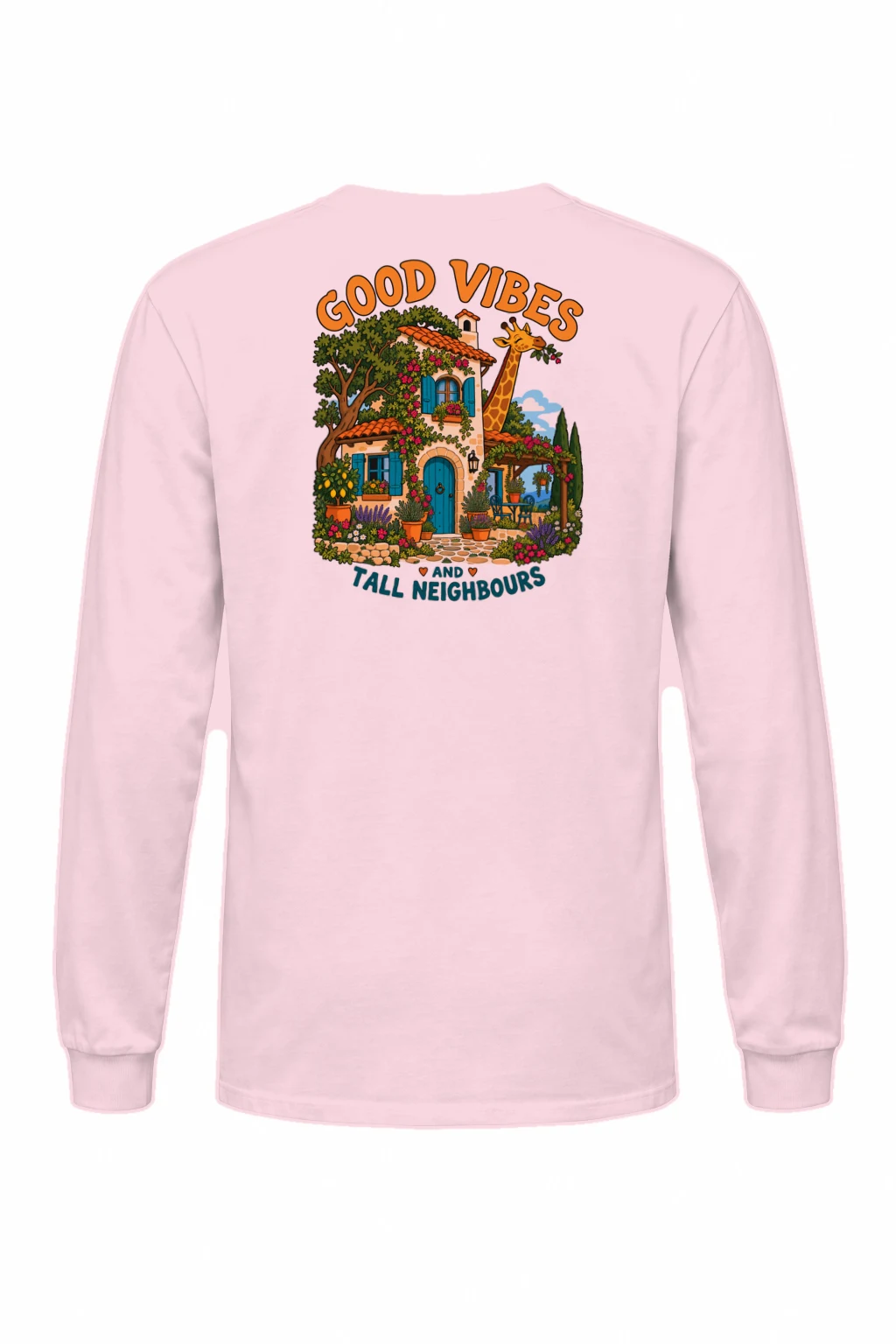 "Good Vibes Neighbours" Unisex Longsleeve T-shirt | Gildan 2400