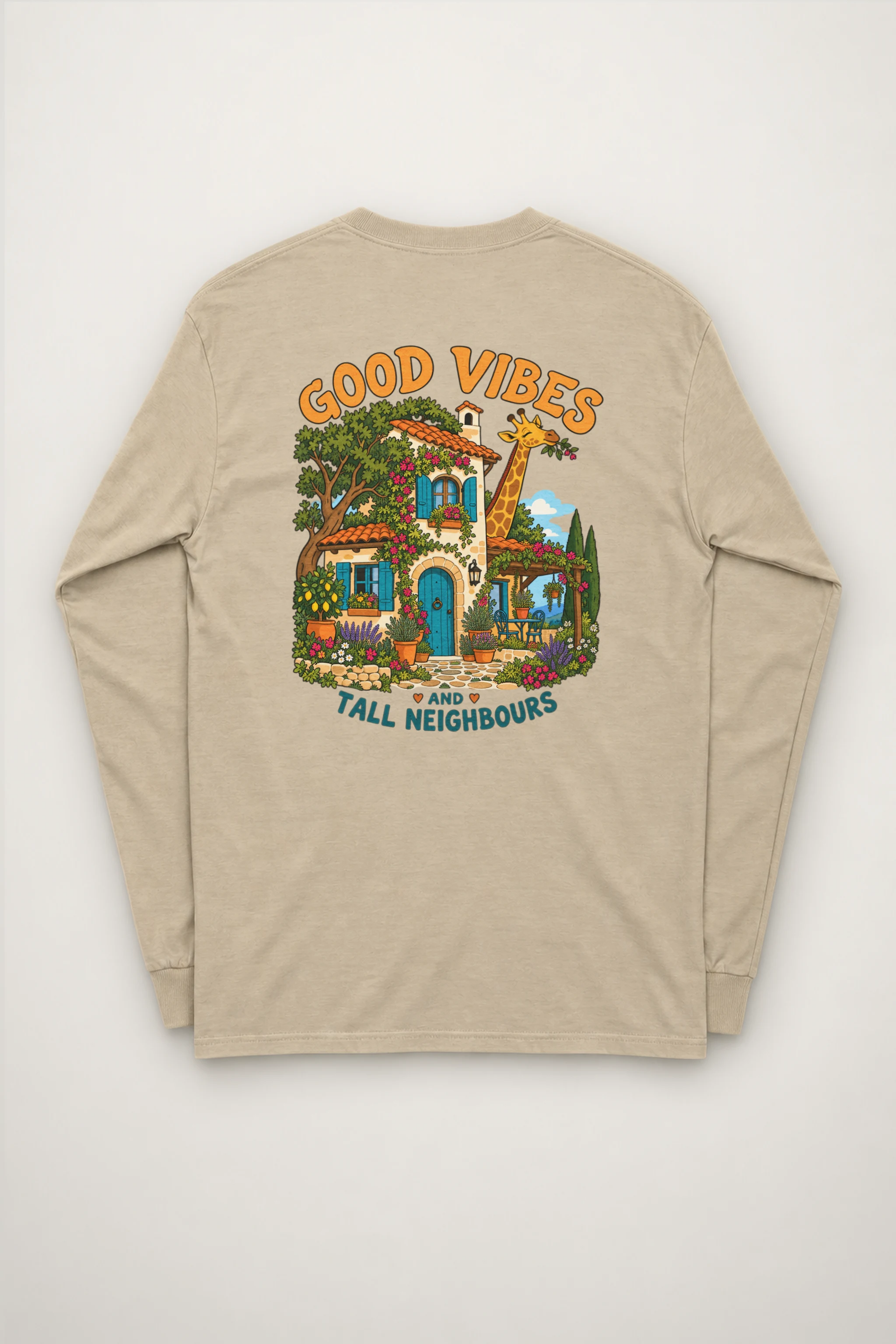"Good Vibes Neighbours" Unisex Longsleeve T-shirt