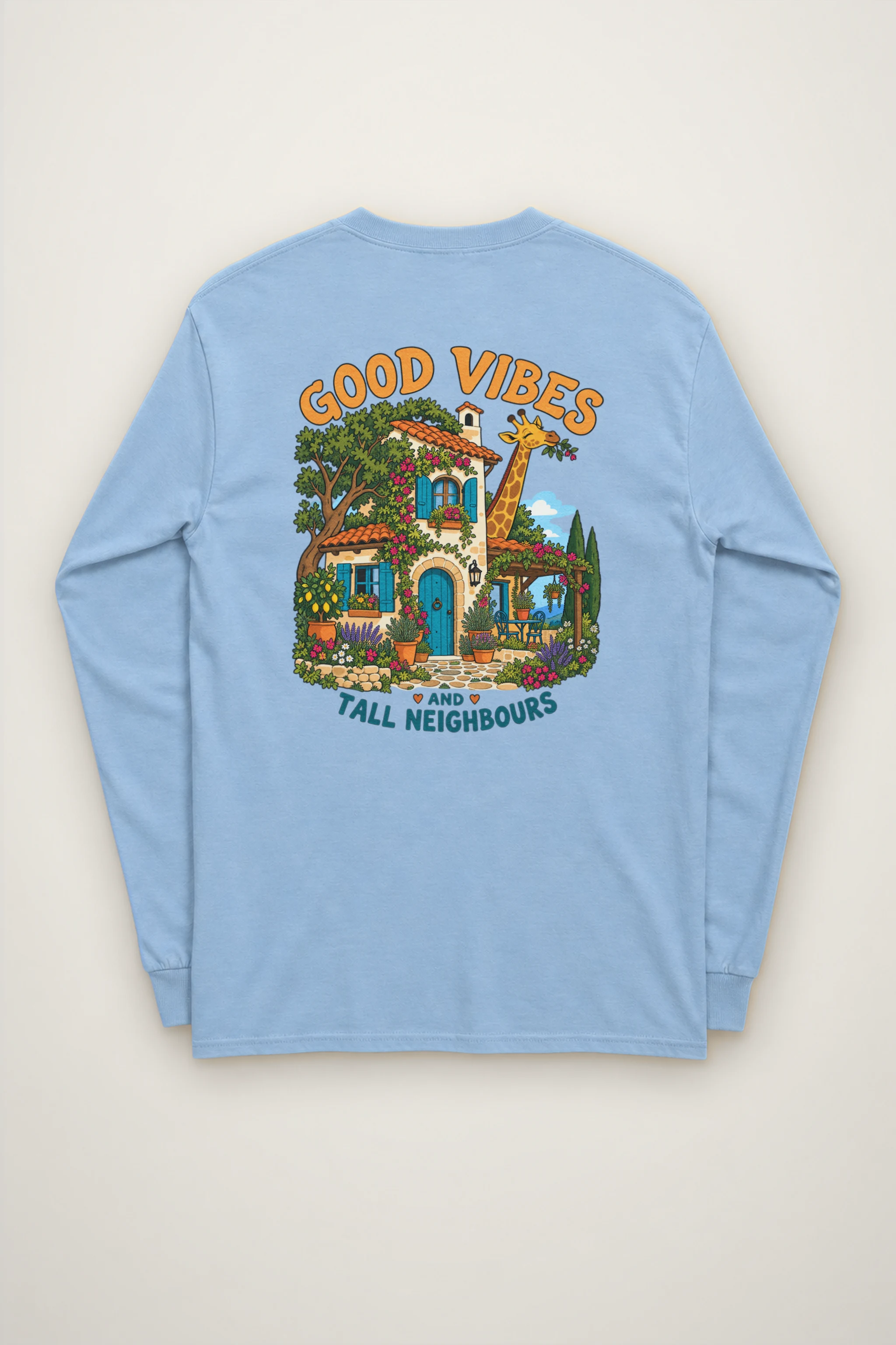 "Good Vibes Neighbours" Unisex Longsleeve T-shirt