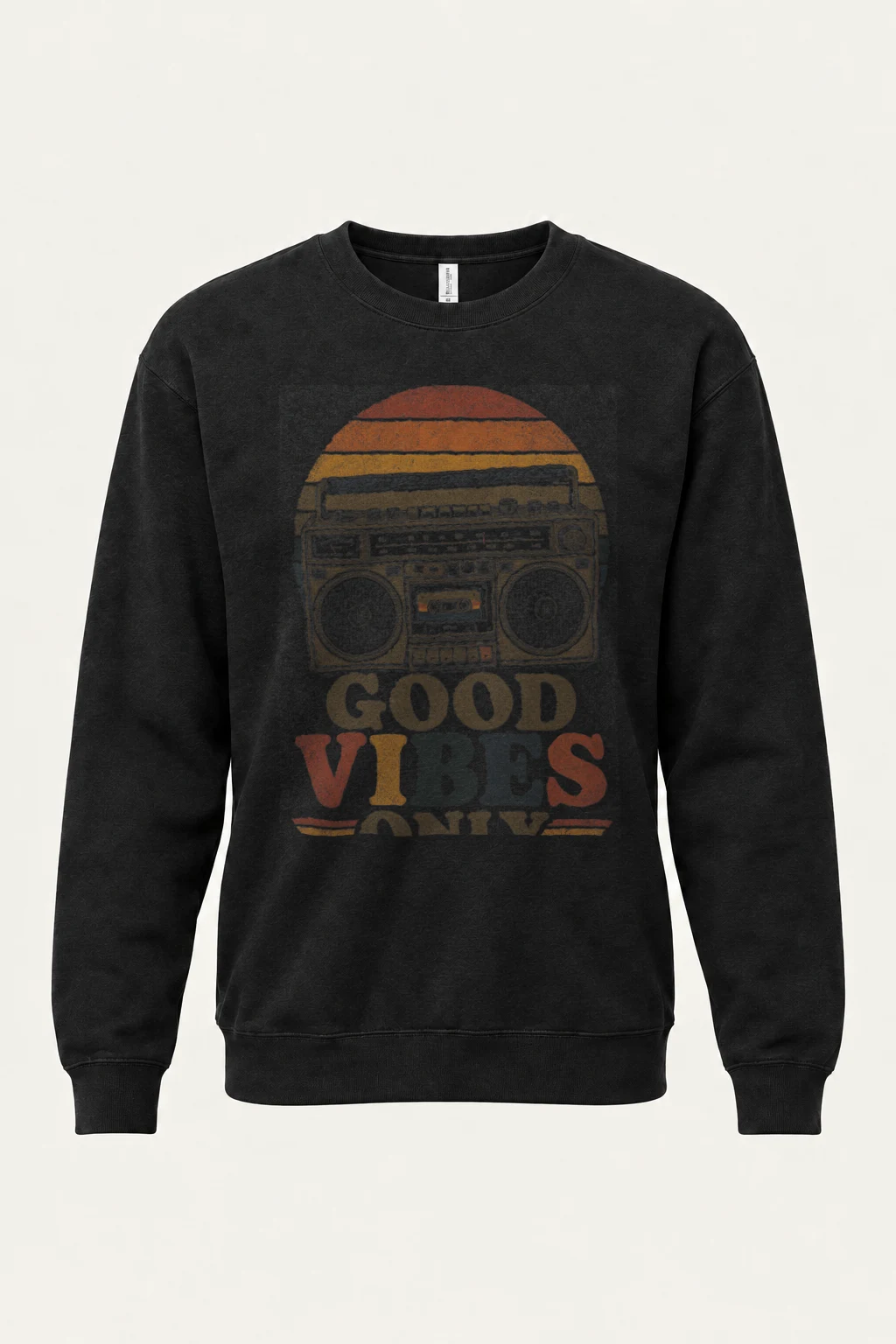 "Good Vibes Only" Heavy Blend Unisex Crewneck Sweatshirt | Gildan 18000