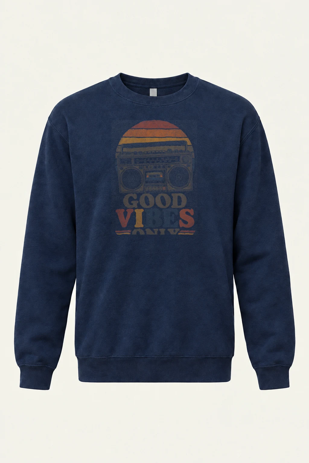 "Good Vibes Only" Heavy Blend Unisex Crewneck Sweatshirt | Gildan 18000