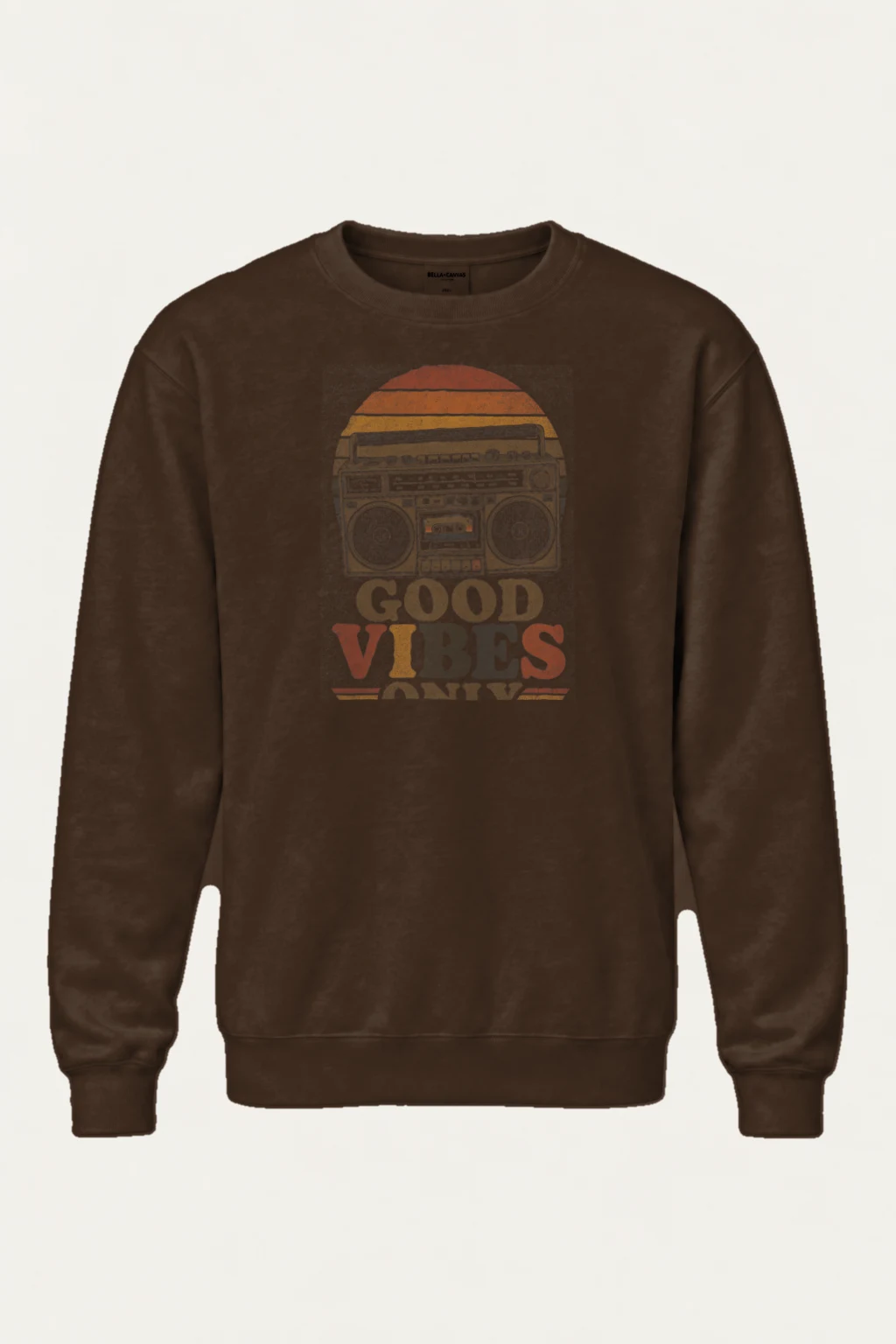 "Good Vibes Only" Heavy Blend Unisex Crewneck Sweatshirt | Gildan 18000