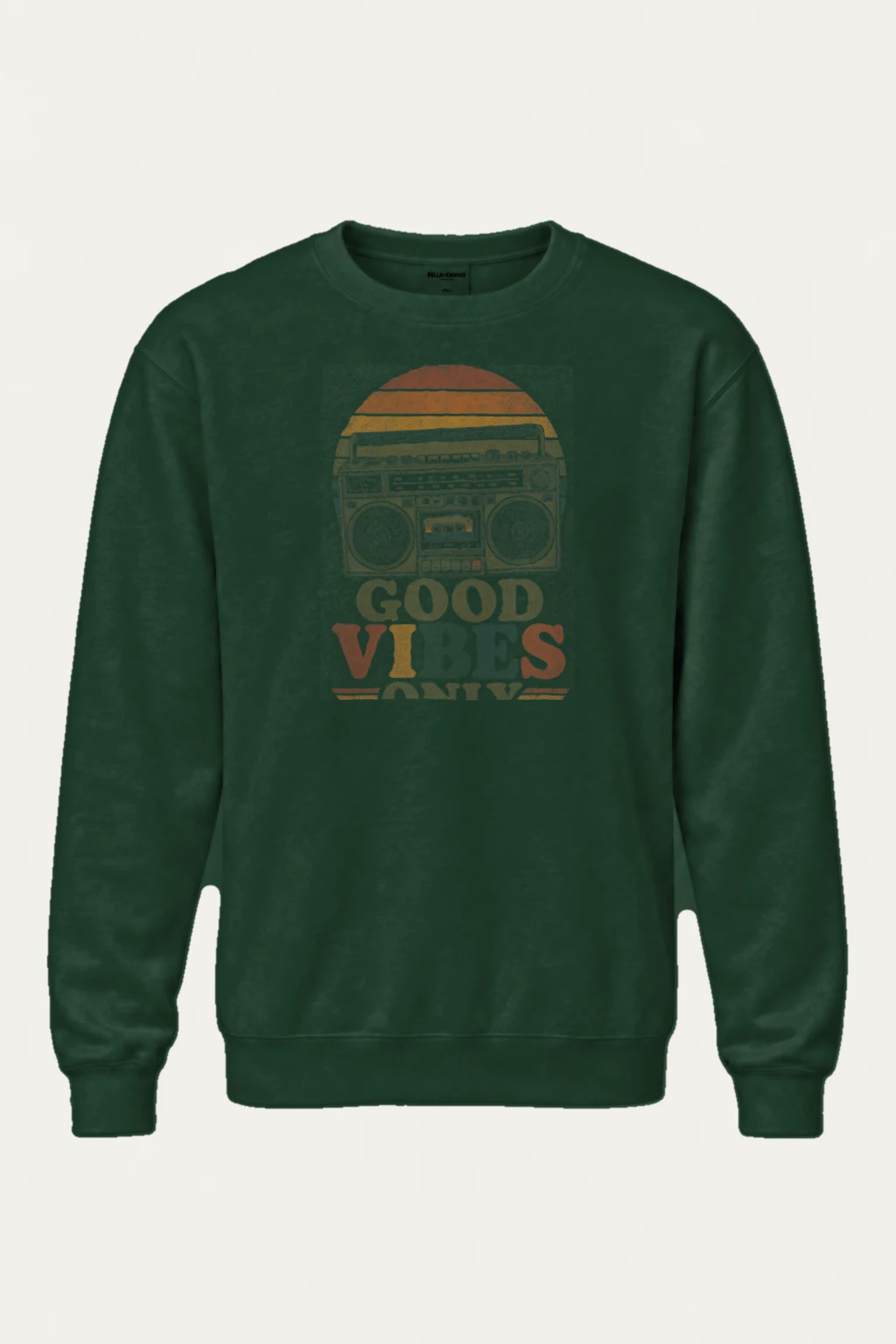 "Good Vibes Only" Heavy Blend Unisex Crewneck Sweatshirt | Gildan 18000