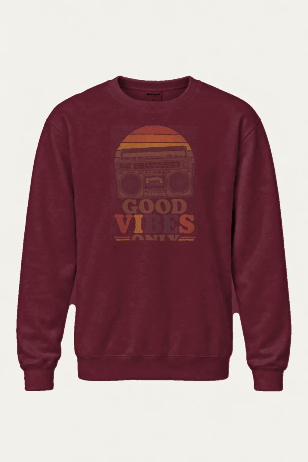 "Good Vibes Only" Heavy Blend Unisex Crewneck Sweatshirt | Gildan 18000