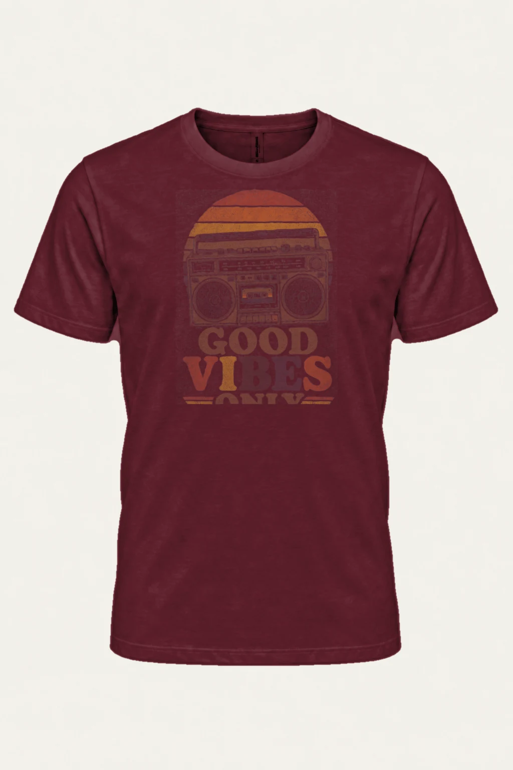 "Good Vibes Only" Heavyweight Unisex Crewneck T-shirt | Gildan 5000