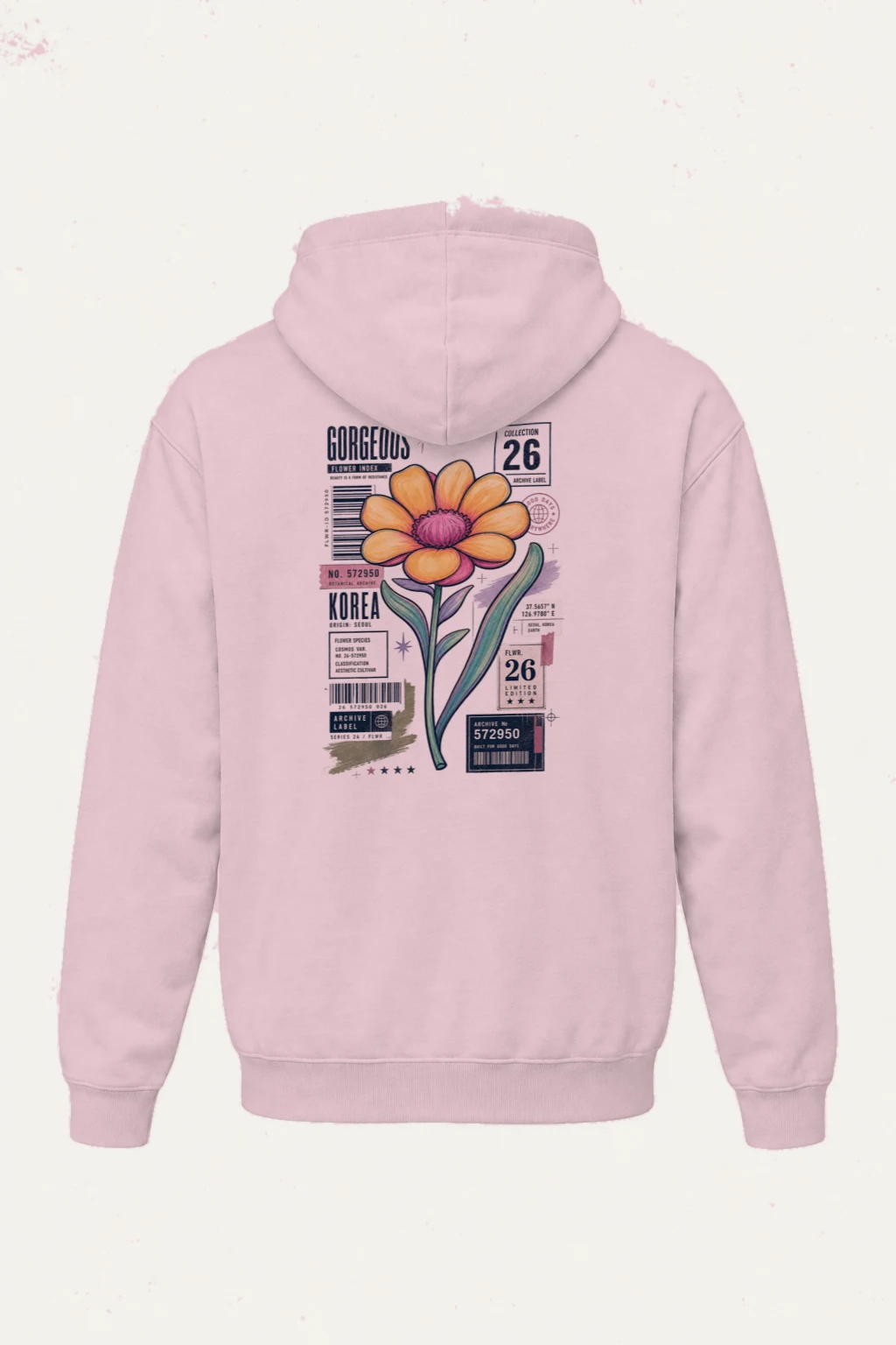 "Gorgeous Flower Index" Heavy Blend Unisex Pullover Hoodie | Gildan 18500