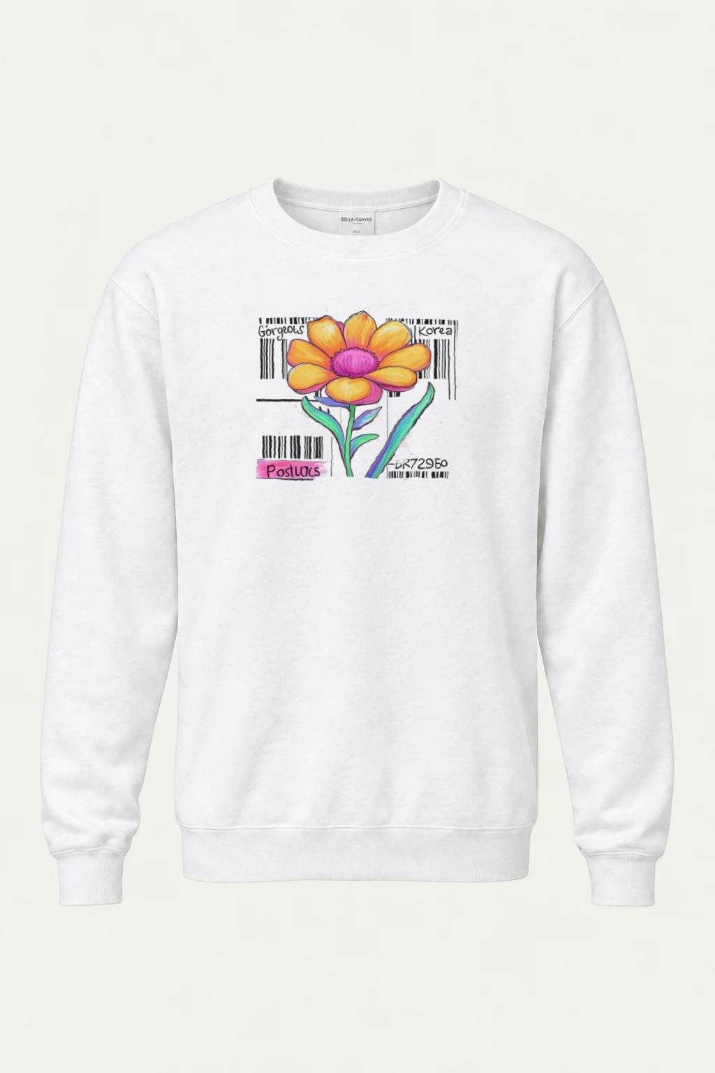 "Gorgeous Korea Bloom" Heavy Blend Unisex Crewneck Sweatshirt | Gildan 18000