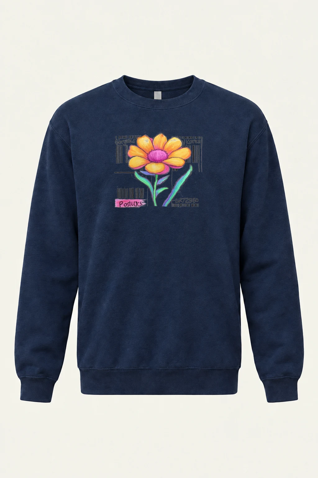 "Gorgeous Korea Bloom" Heavy Blend Unisex Crewneck Sweatshirt | Gildan 18000