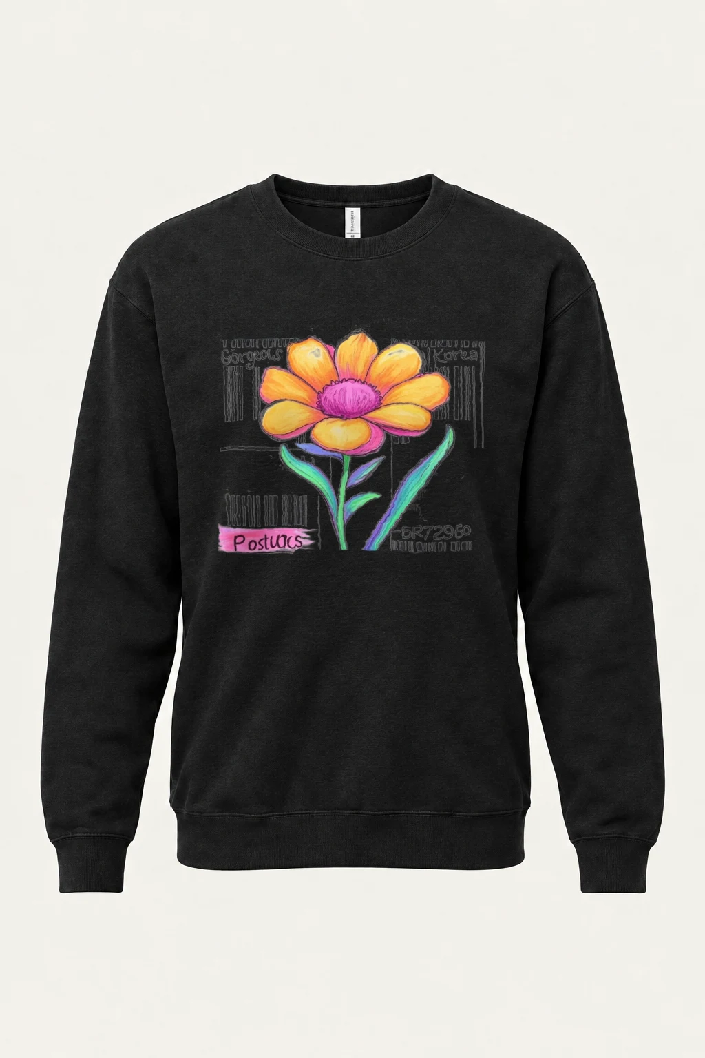 "Gorgeous Korea Bloom" Heavy Blend Unisex Crewneck Sweatshirt | Gildan 18000