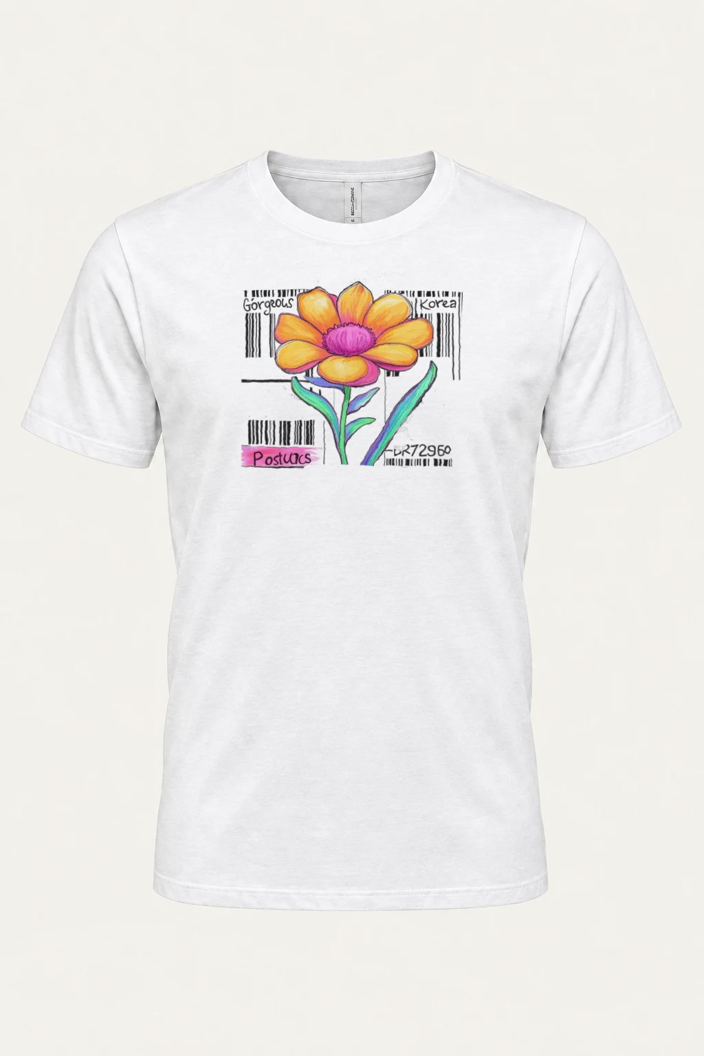 "Gorgeous Korea Bloom" Heavyweight Unisex Crewneck T-shirt | Gildan 5000