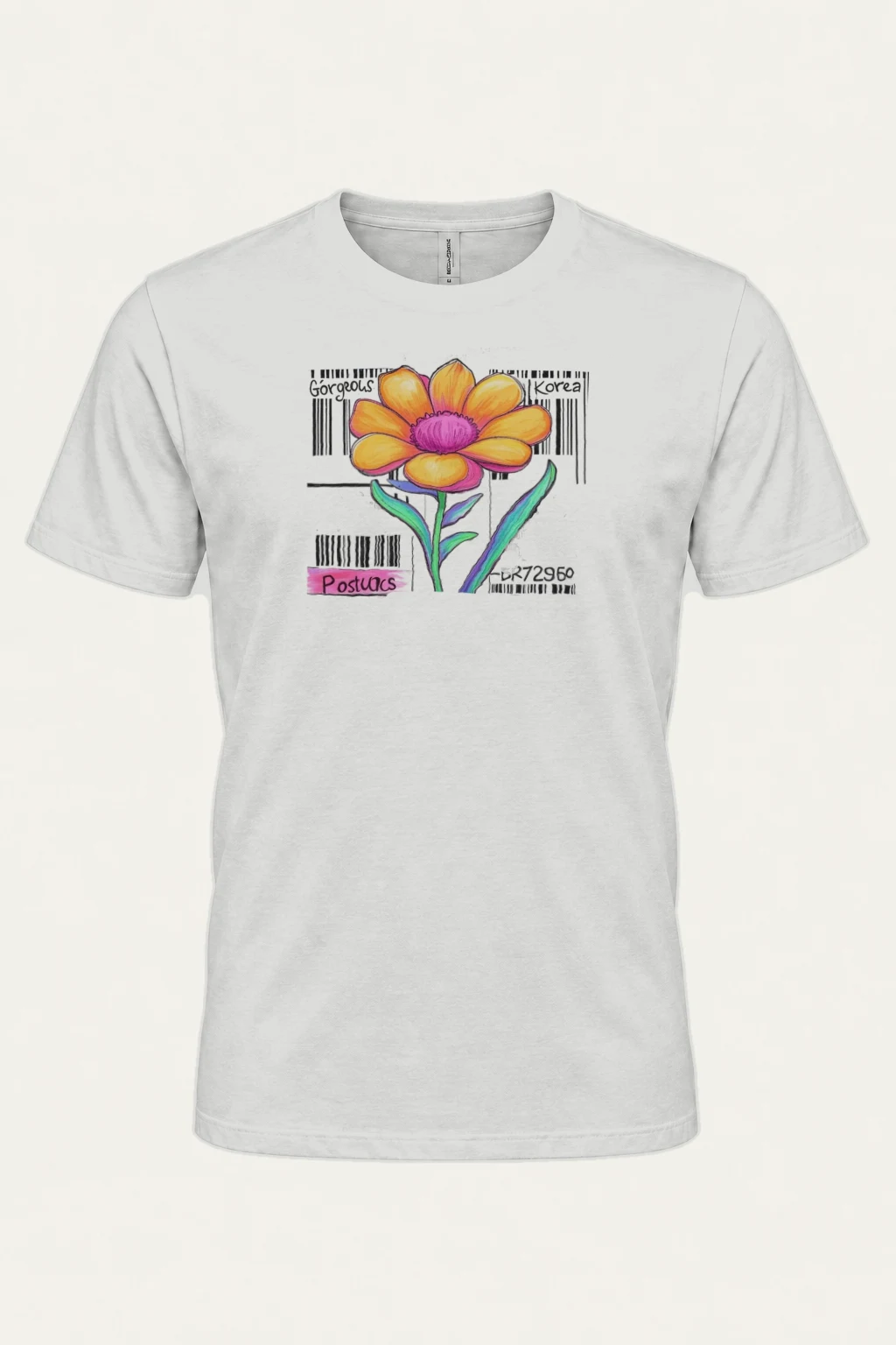 "Gorgeous Korea Bloom" Heavyweight Unisex Crewneck T-shirt | Gildan 5000