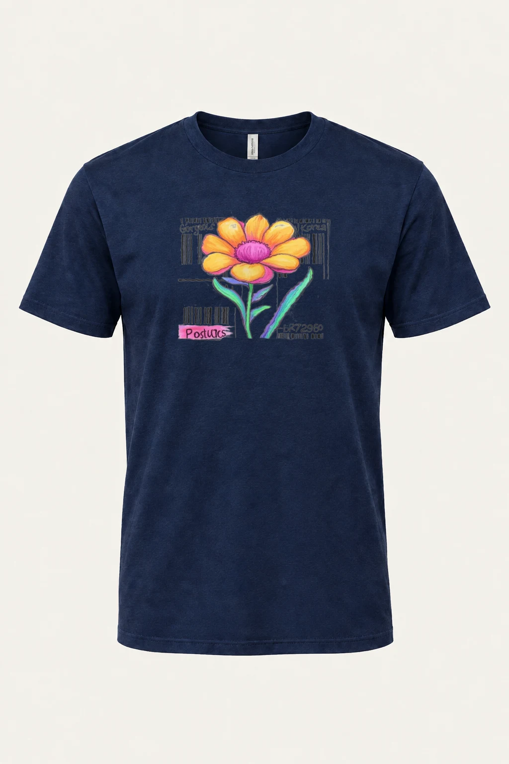 "Gorgeous Korea Bloom" Heavyweight Unisex Crewneck T-shirt | Gildan 5000