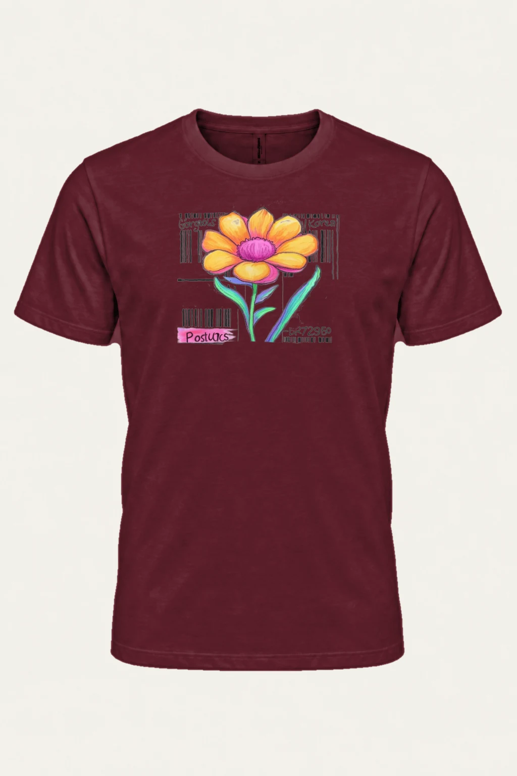 "Gorgeous Korea Bloom" Heavyweight Unisex Crewneck T-shirt | Gildan 5000