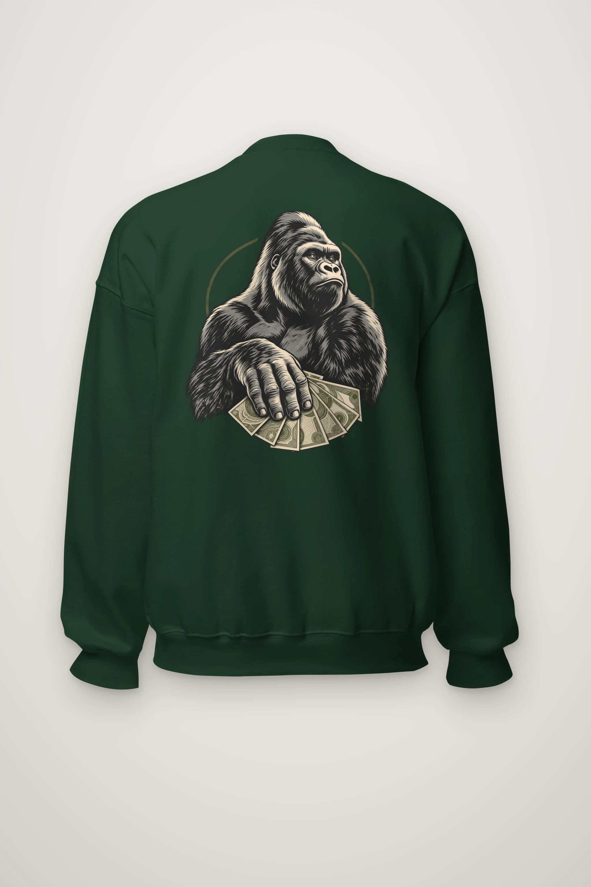 "Gorilla Cash Fan" Heavy Blend Unisex Crewneck Sweatshirt