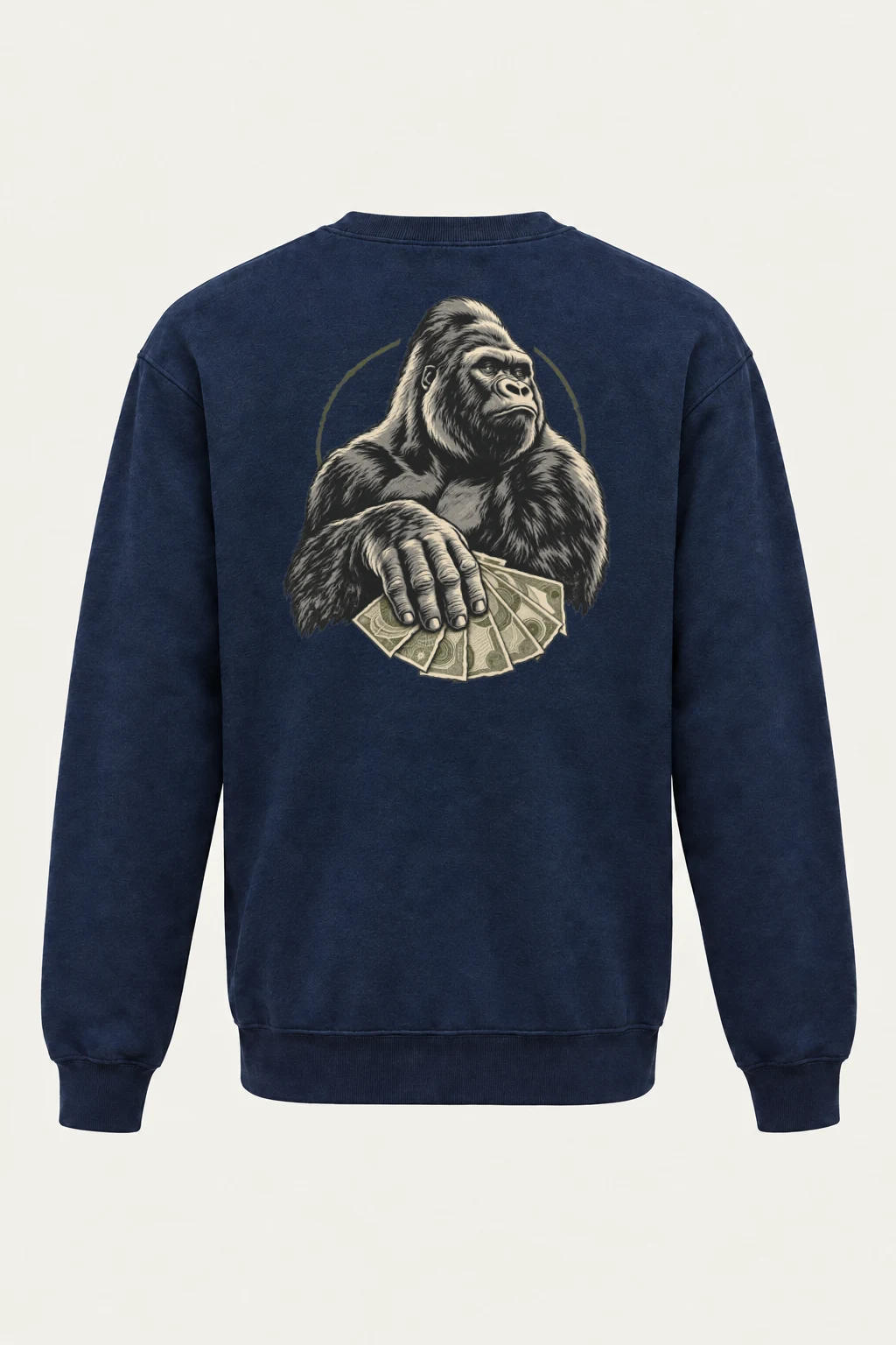 "Gorilla Cash Fan" Heavy Blend Unisex Crewneck Sweatshirt | Gildan 18000