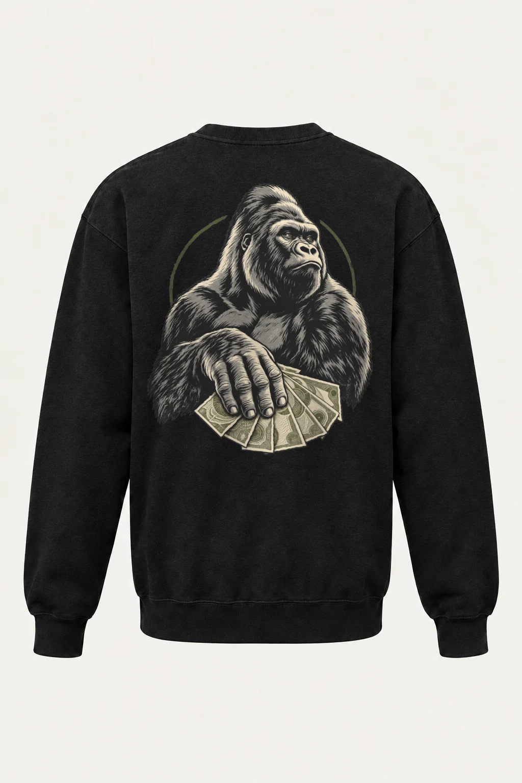 "Gorilla Cash Fan" Heavy Blend Unisex Crewneck Sweatshirt | Gildan 18000