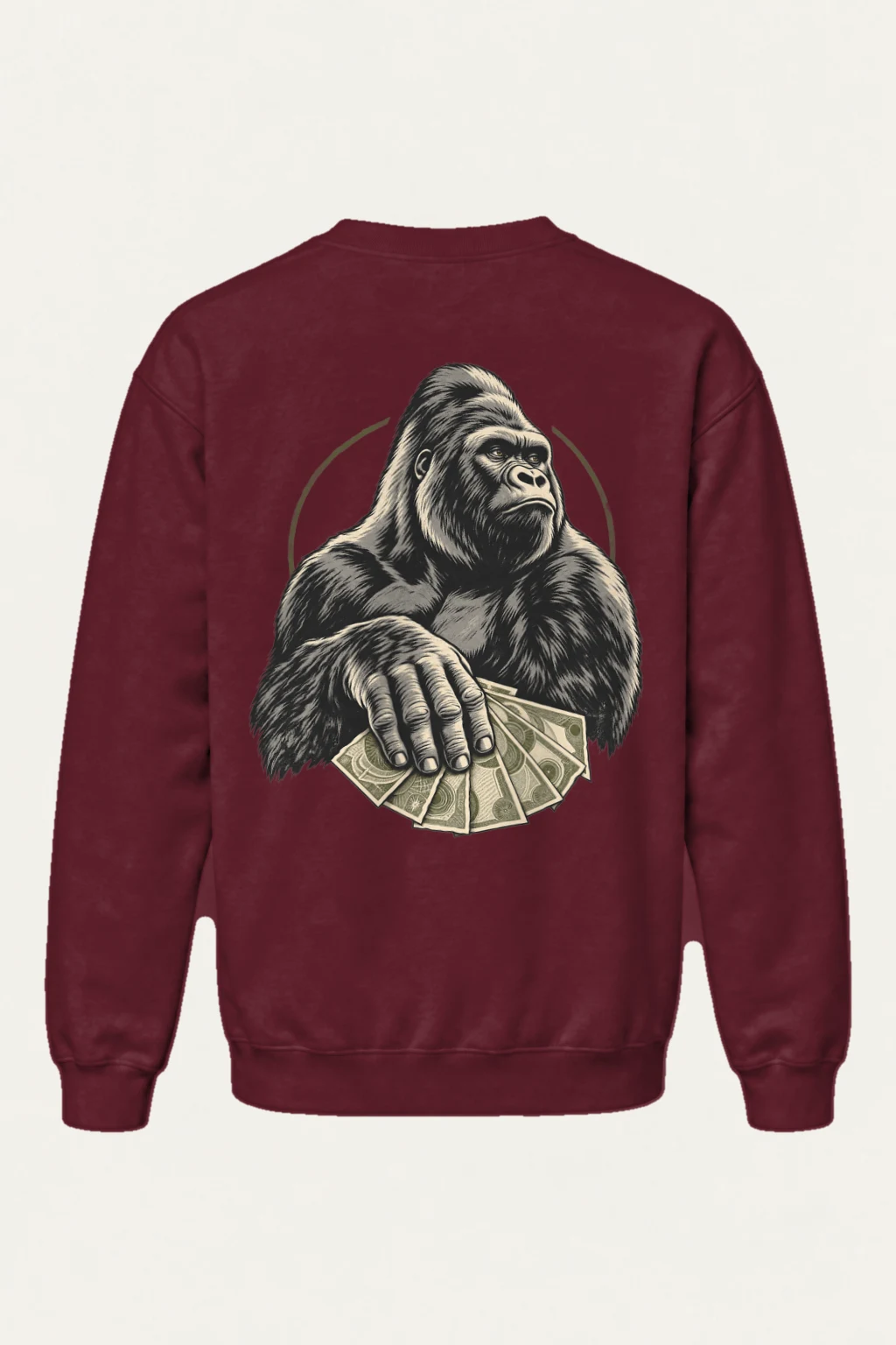 "Gorilla Cash Fan" Heavy Blend Unisex Crewneck Sweatshirt | Gildan 18000