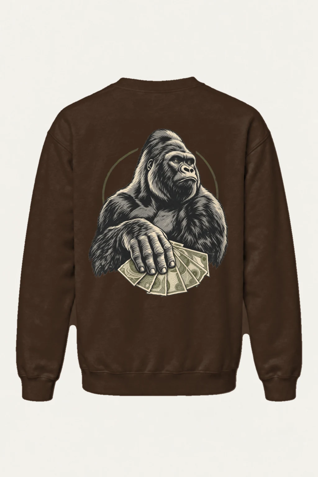 "Gorilla Cash Fan" Heavy Blend Unisex Crewneck Sweatshirt | Gildan 18000