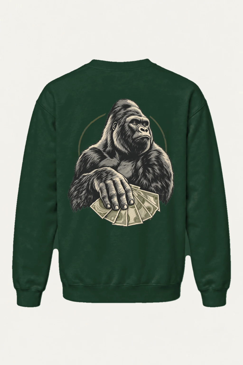 "Gorilla Cash Fan" Heavy Blend Unisex Crewneck Sweatshirt | Gildan 18000