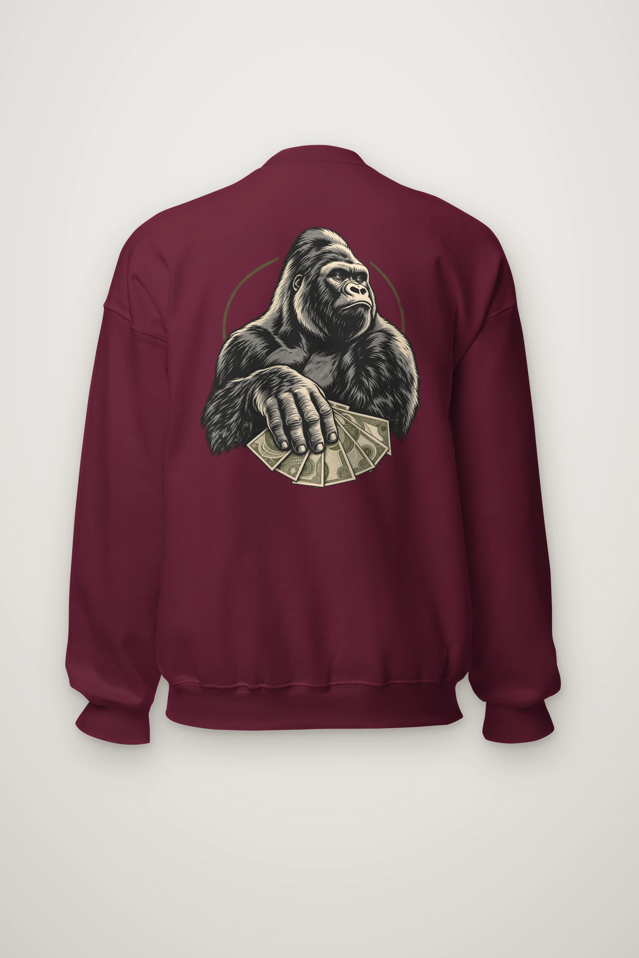 "Gorilla Cash Fan" Heavy Blend Unisex Crewneck Sweatshirt