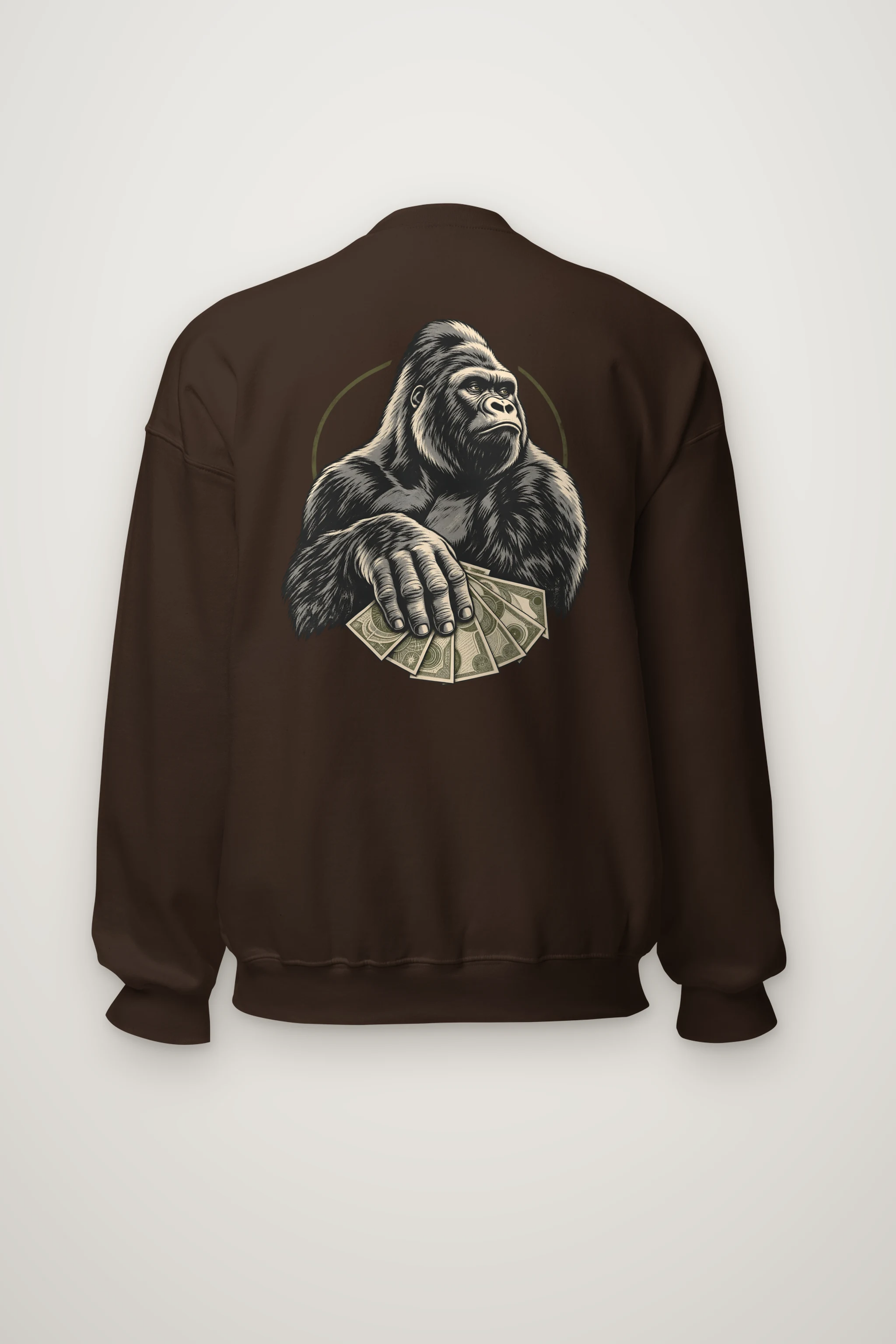 "Gorilla Cash Fan" Heavy Blend Unisex Crewneck Sweatshirt