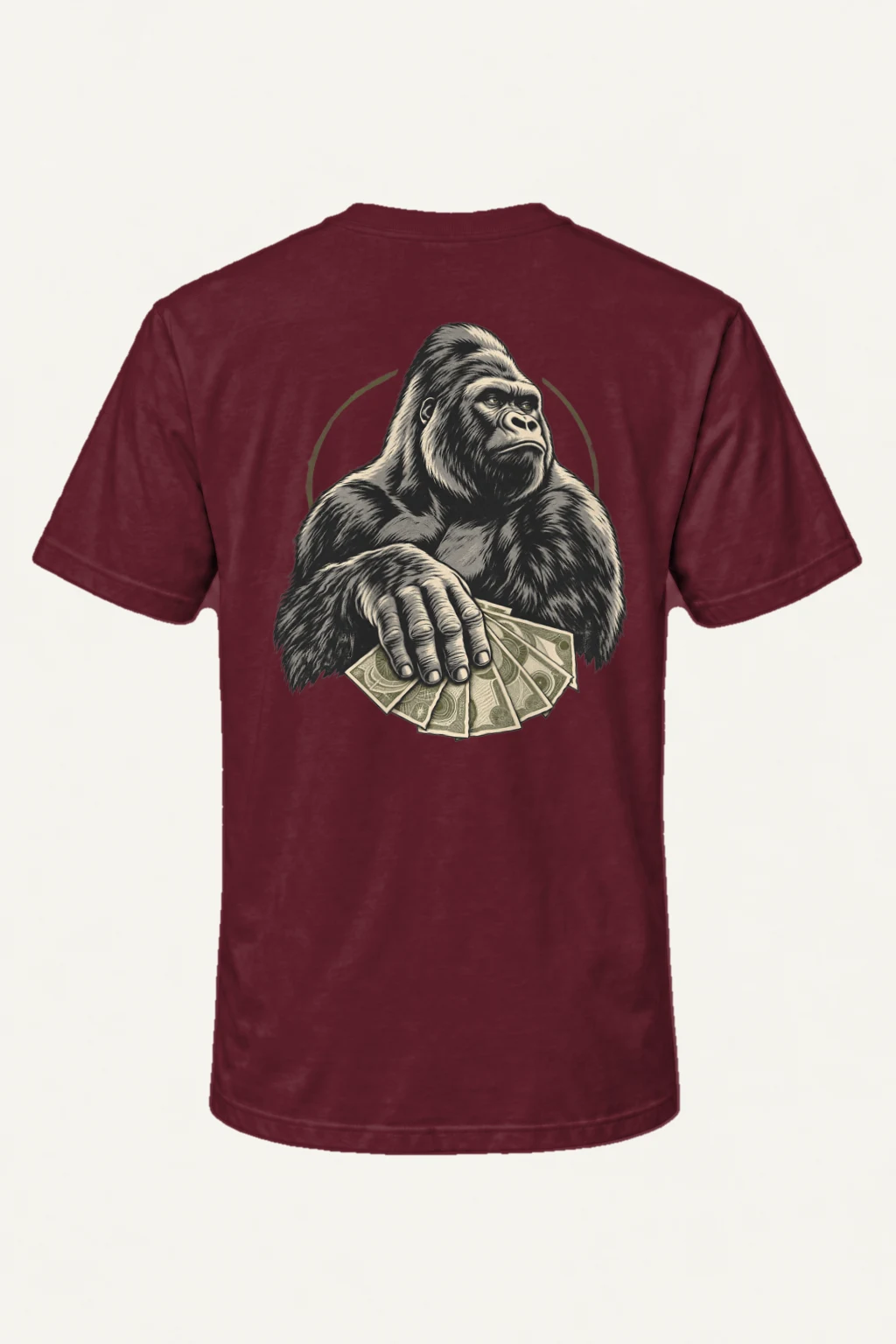 "Gorilla Cash Fan" Heavyweight Unisex Crewneck T-shirt | Gildan 5000