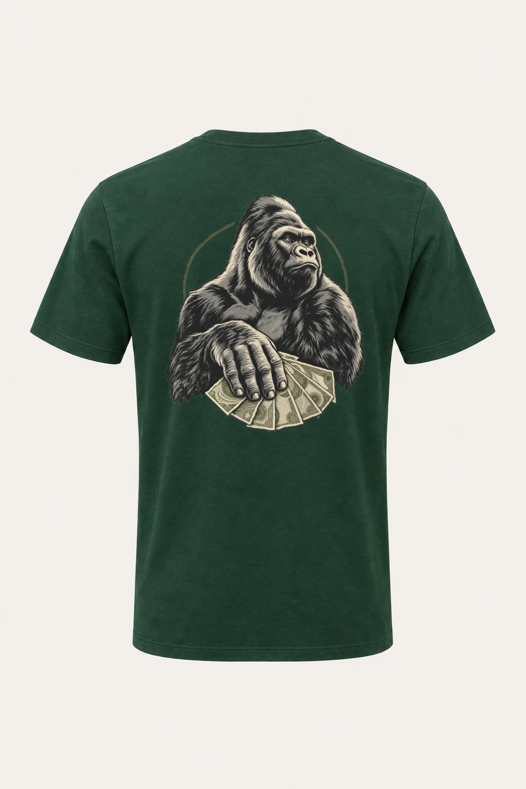"Gorilla Cash Fan" Heavyweight Unisex Crewneck T-shirt | Gildan 5000