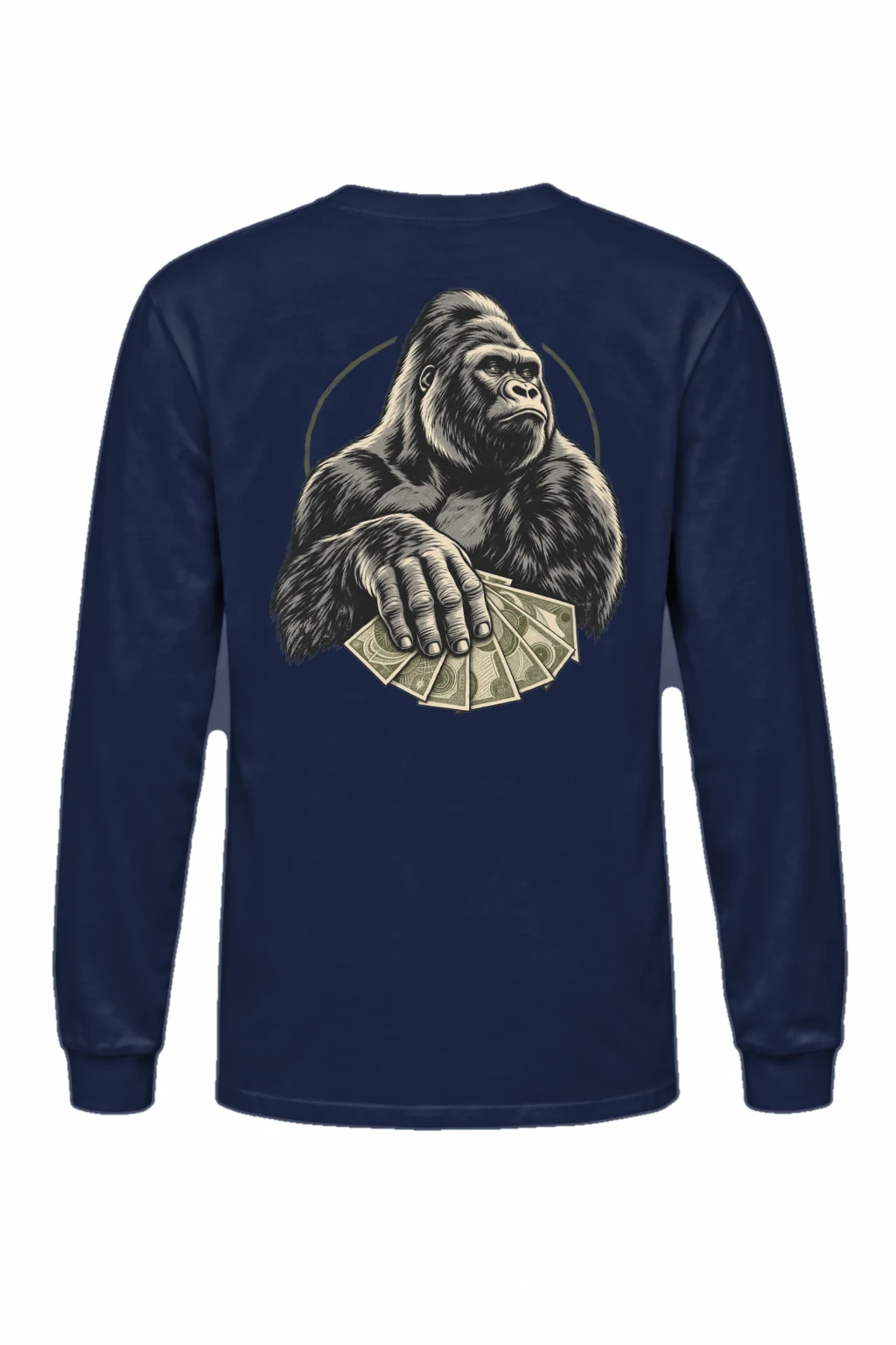 "Gorilla Cash Fan" Unisex Longsleeve T-shirt | Gildan 2400