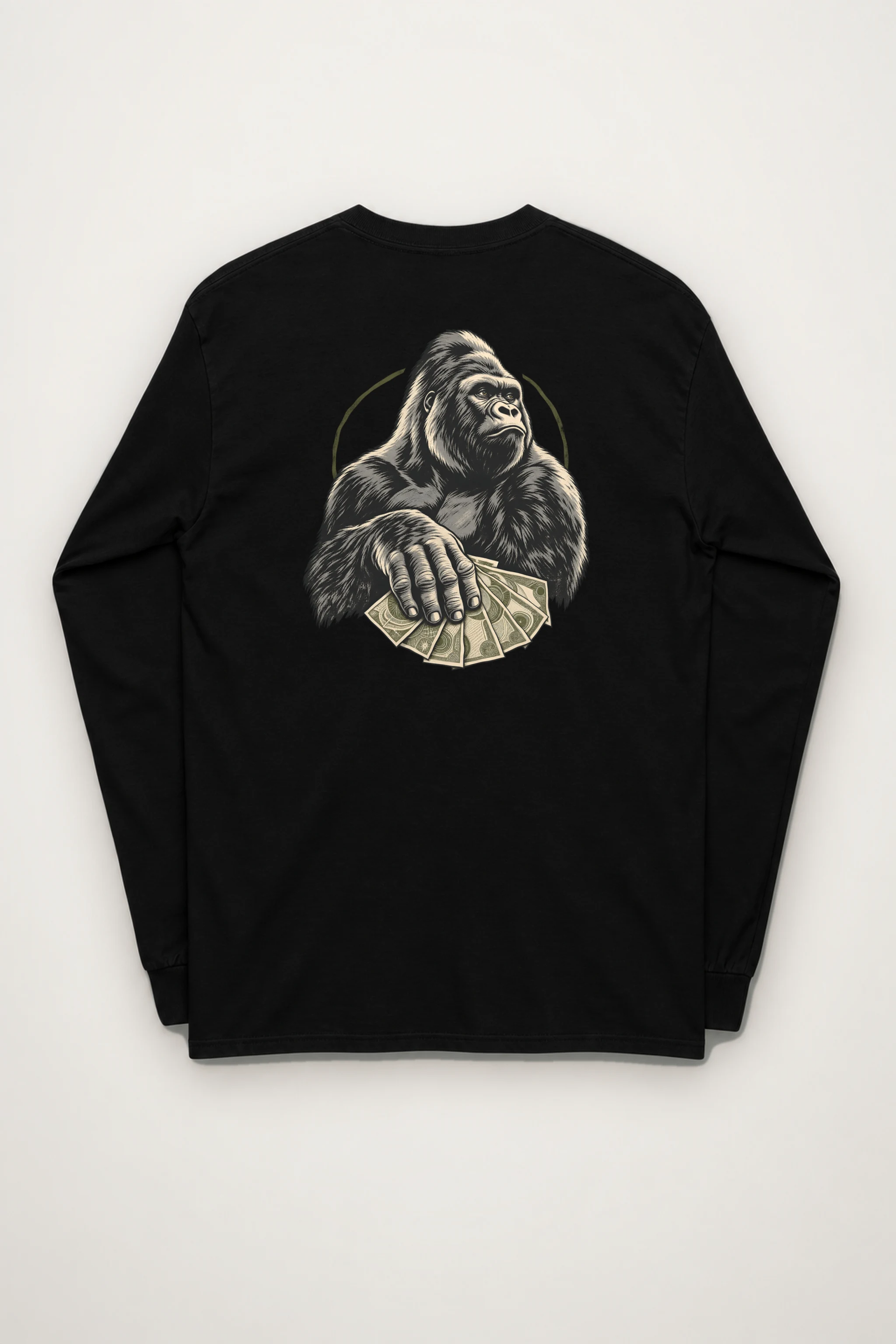 "Gorilla Cash Fan" Unisex Longsleeve T-shirt